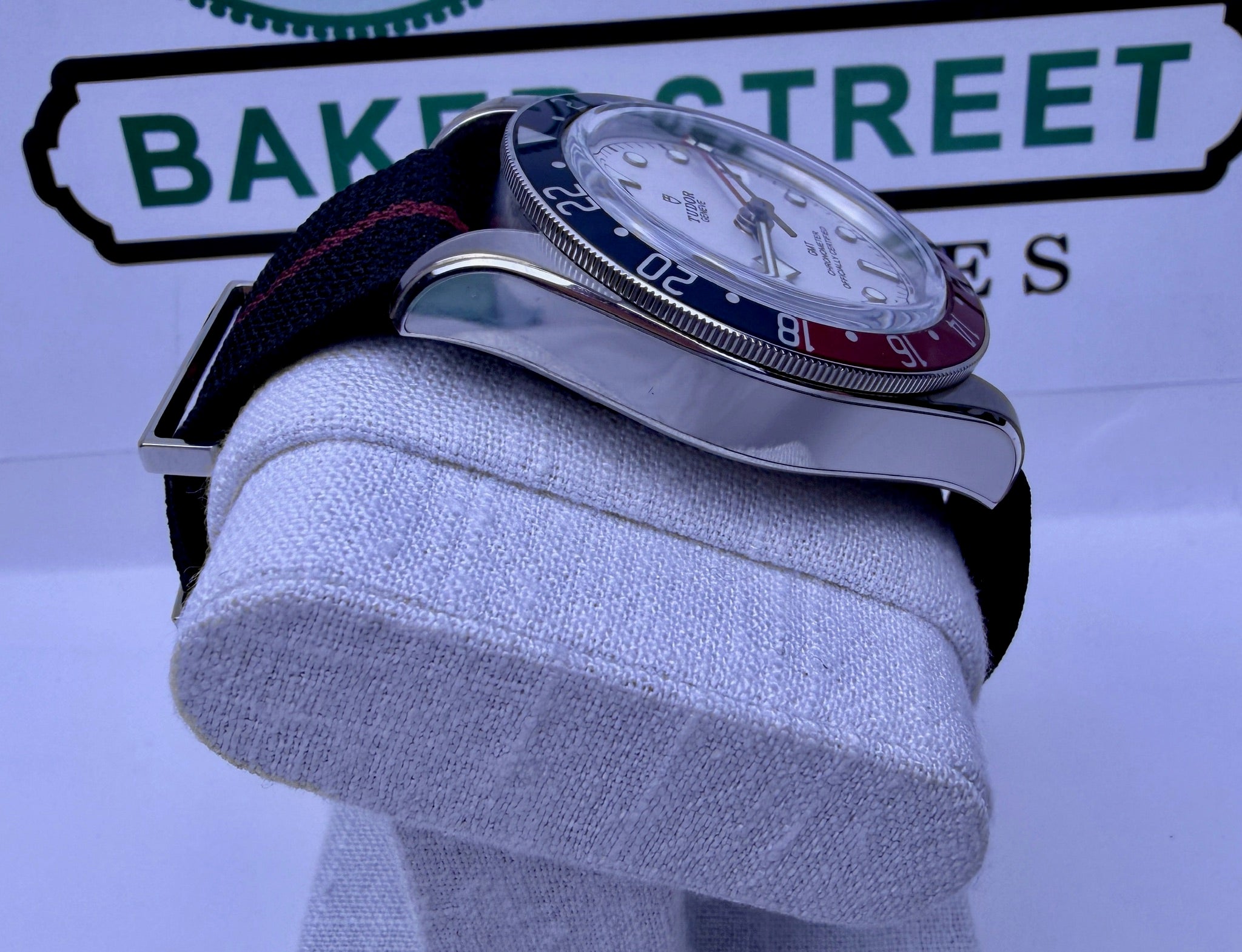 Case #384 — Tudor Black Bay GMT “Pepsi Opaline” Ref. 79830RB