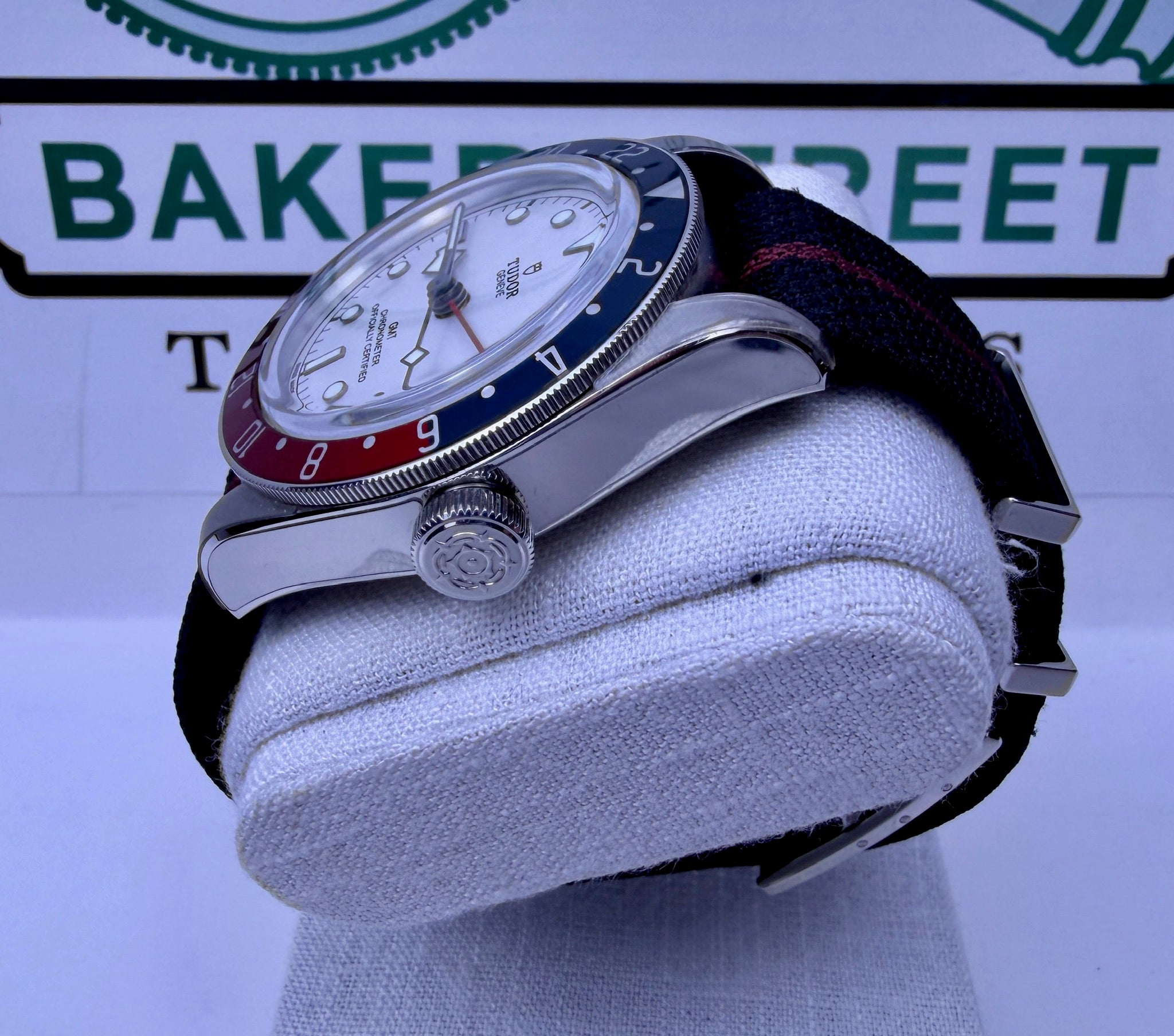 Case #384 — Tudor Black Bay GMT “Pepsi Opaline” Ref. 79830RB