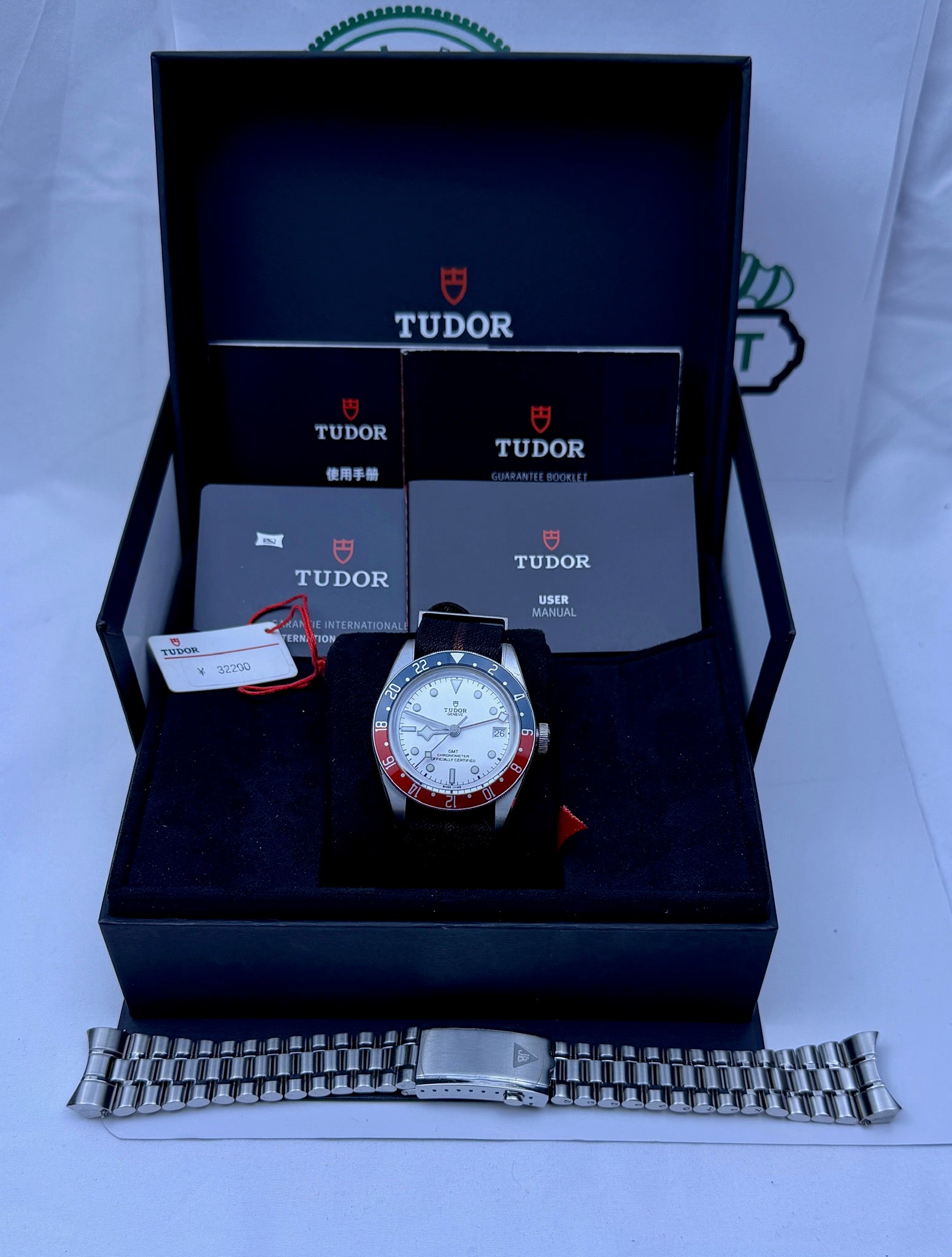 Case #384 — Tudor Black Bay GMT “Pepsi Opaline” Ref. 79830RB