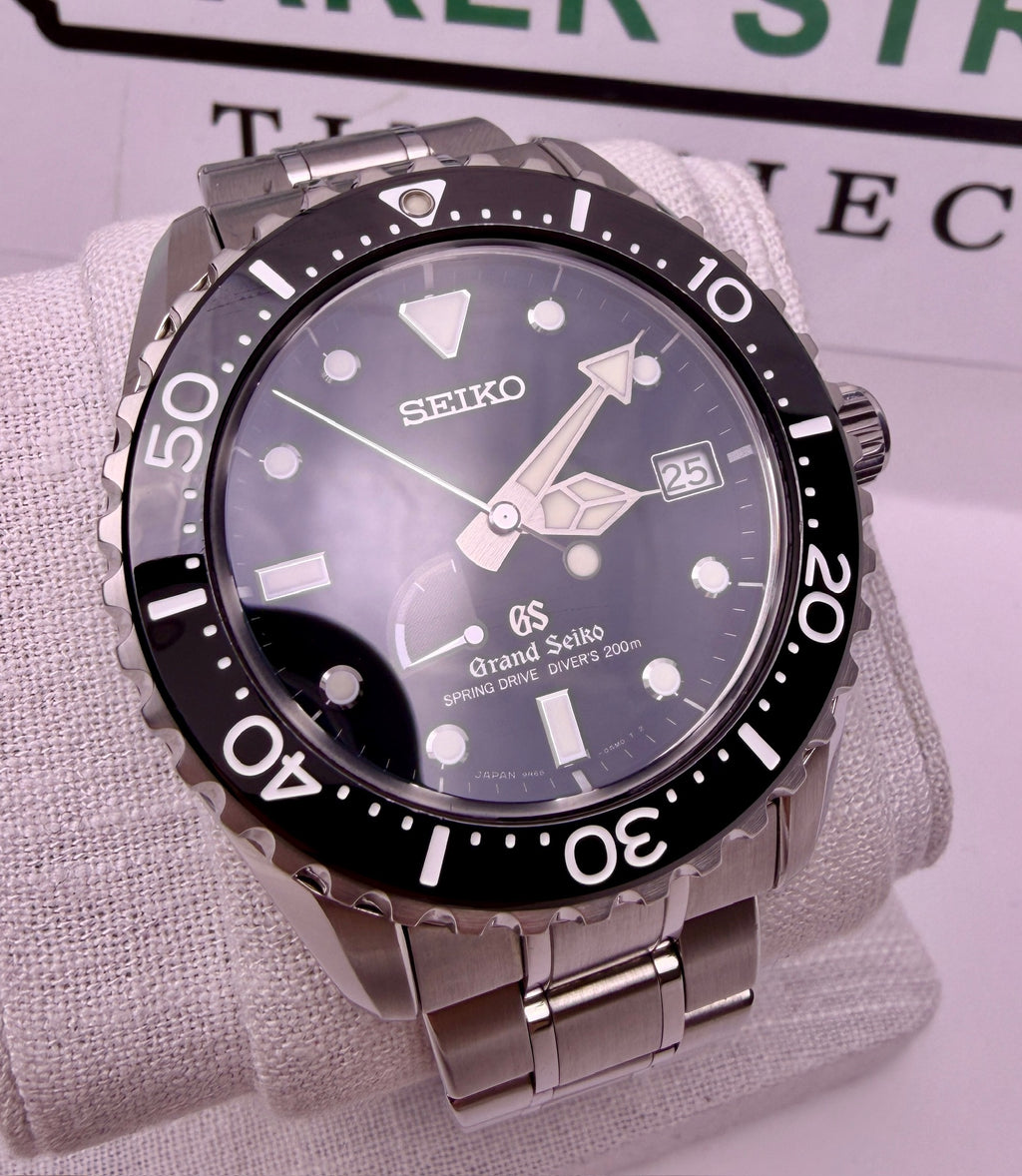 Case #388 — Grand Seiko Spring Drive Diver Black Ref. SBGA029