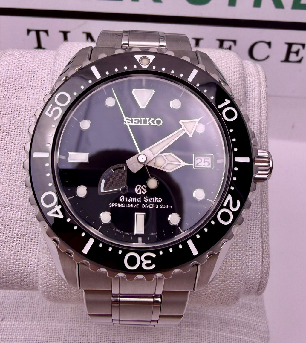 Case #388 — Grand Seiko Spring Drive Diver Black Ref. SBGA029