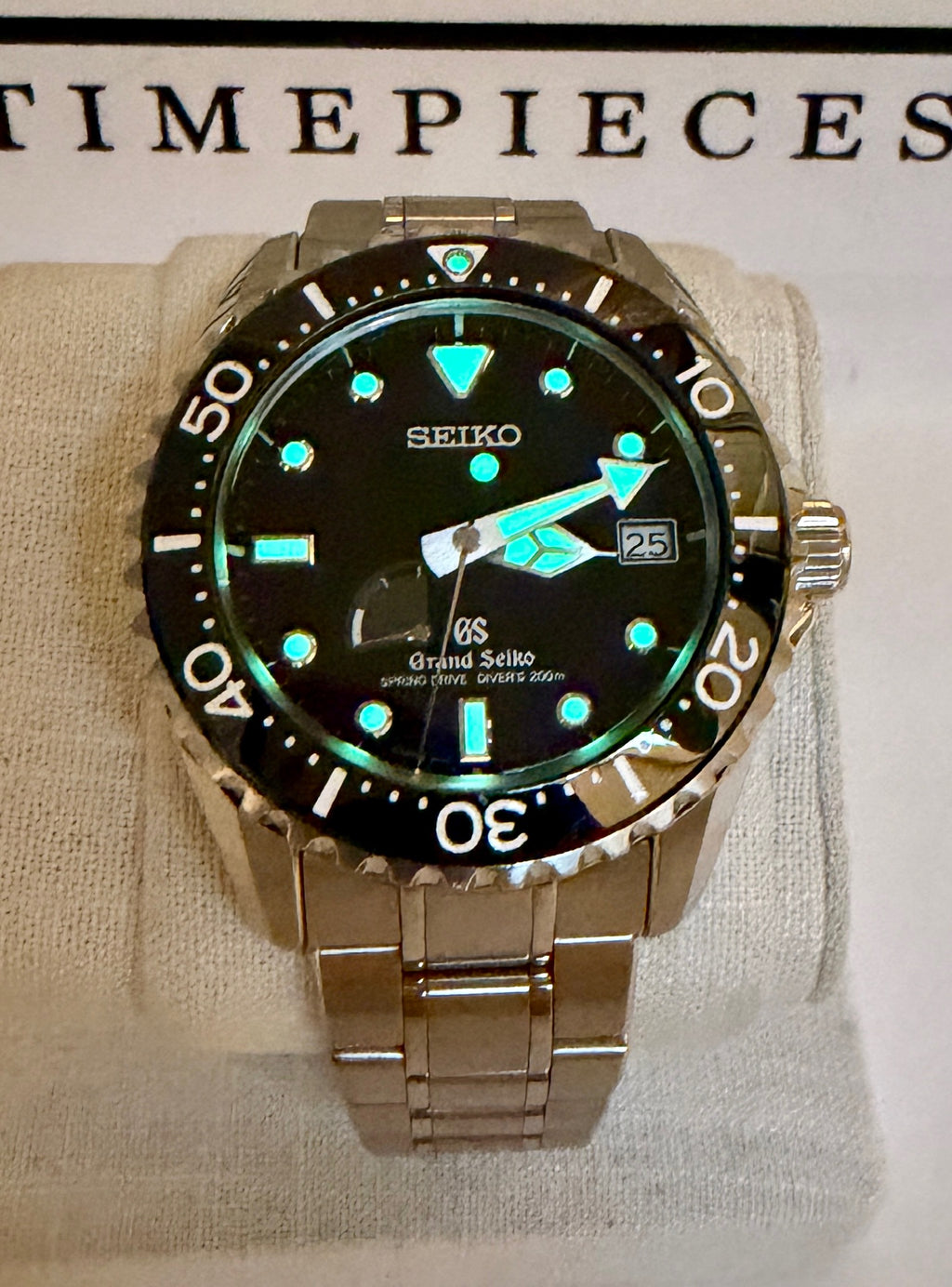 Case #388 — Grand Seiko Spring Drive Diver Black Ref. SBGA029