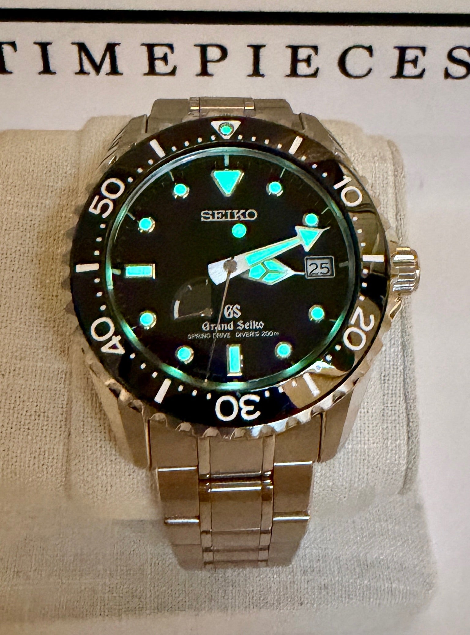 Case #388 — Grand Seiko Spring Drive Diver Black Ref. SBGA029