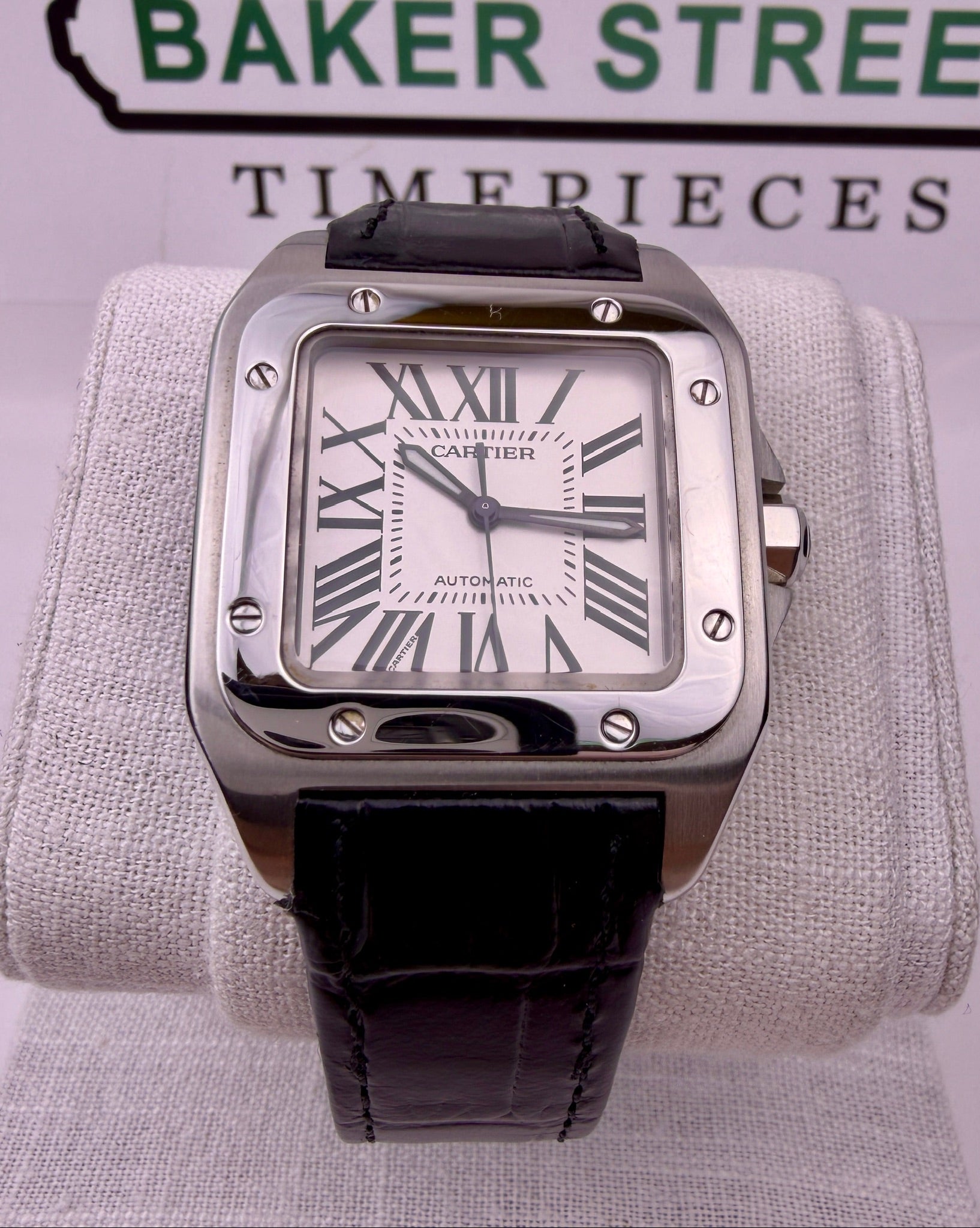 Case #415 — Cartier Santos 100 White Dial Ref. 2878