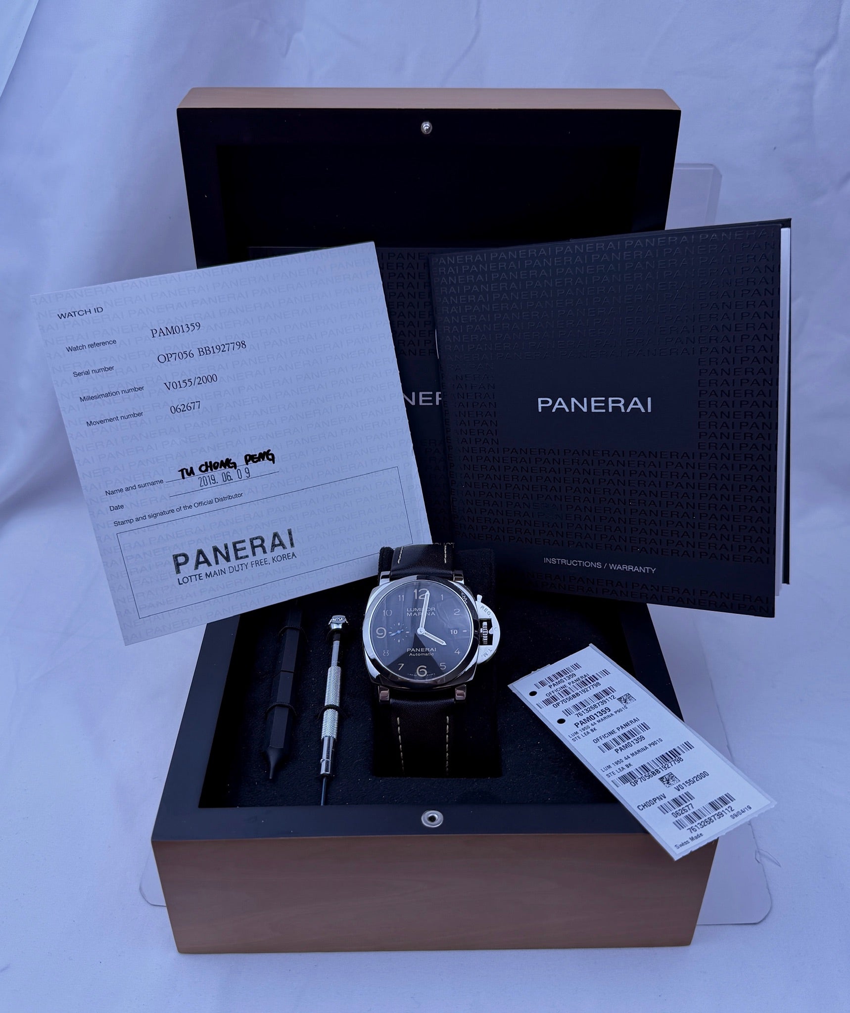 Case #416 — Panerai Luminor Black Ref. PAM01359