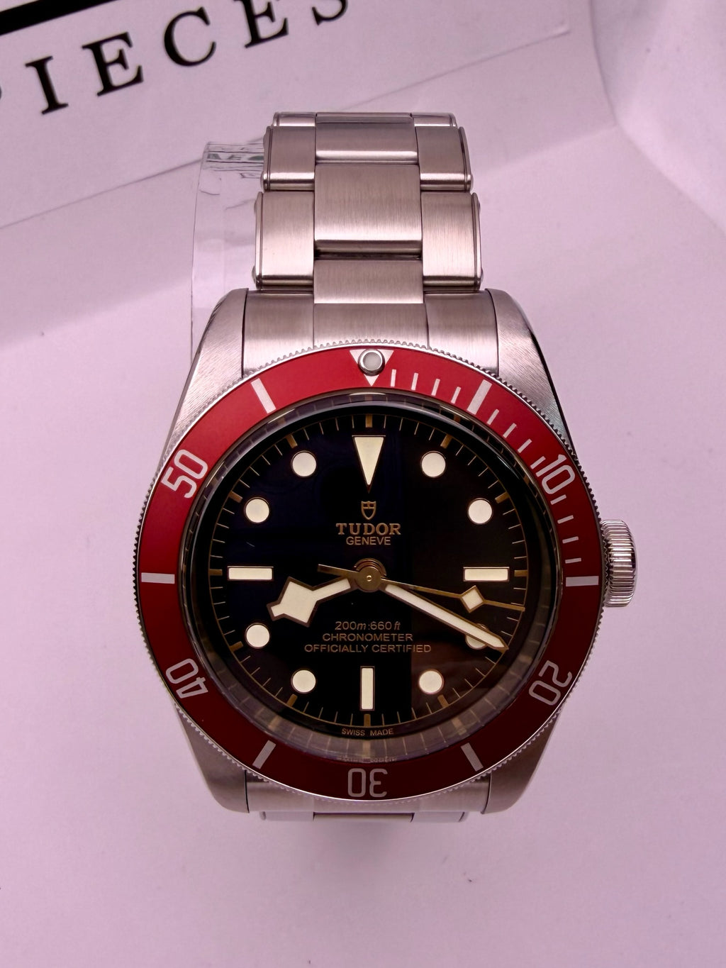 Case #401 — Tudor Black Bay Heritage Burgundy on Oyster Ref. 79230R