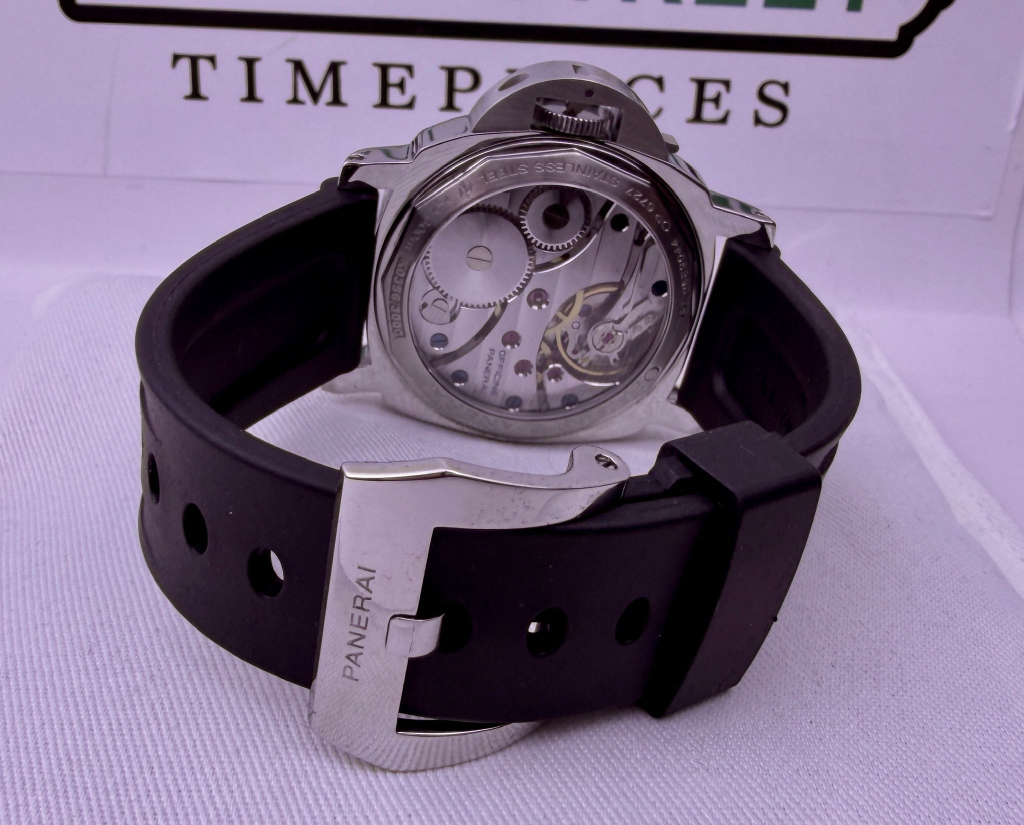 Case #413 — Panerai Luminor Black on Black Rubber Ref. PAM00111