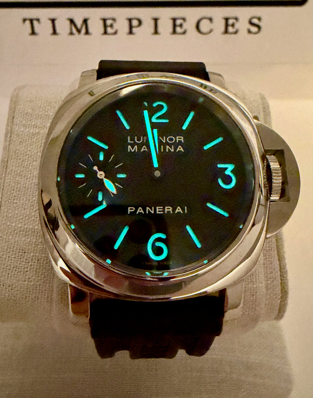 Case #413 — Panerai Luminor Black on Black Rubber Ref. PAM00111
