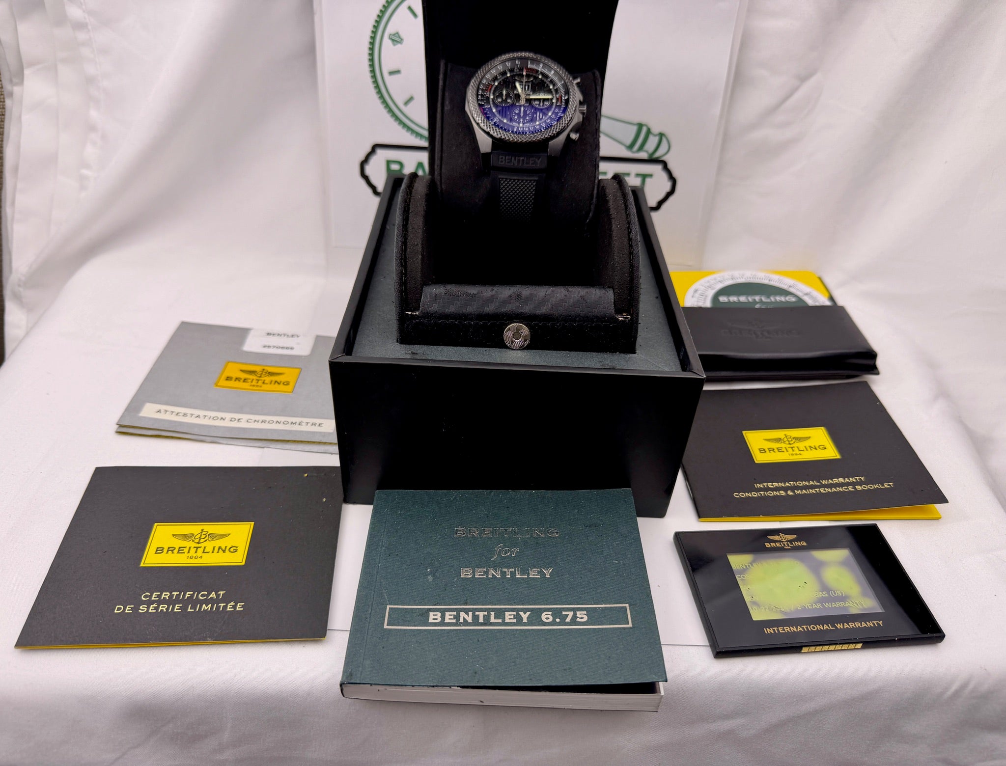 Case #439 — Breitling Bentley 6.75 Speed Midnight Carbon Ref. M44364