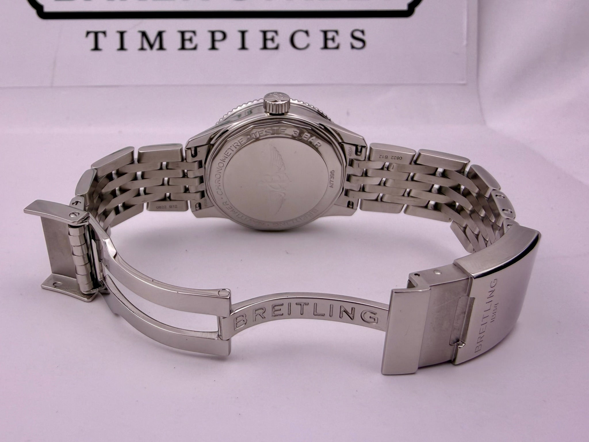 Case #408 — Breitling Navitimer 35MM Mother of Pearl Dial with Diamond Hour Markers Ref. A17395211A1A1