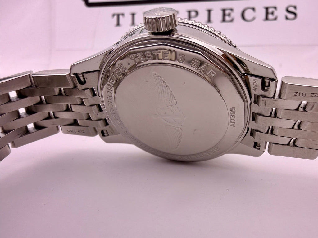Case #408 — Breitling Navitimer 35MM Mother of Pearl Dial with Diamond Hour Markers Ref. A17395211A1A1