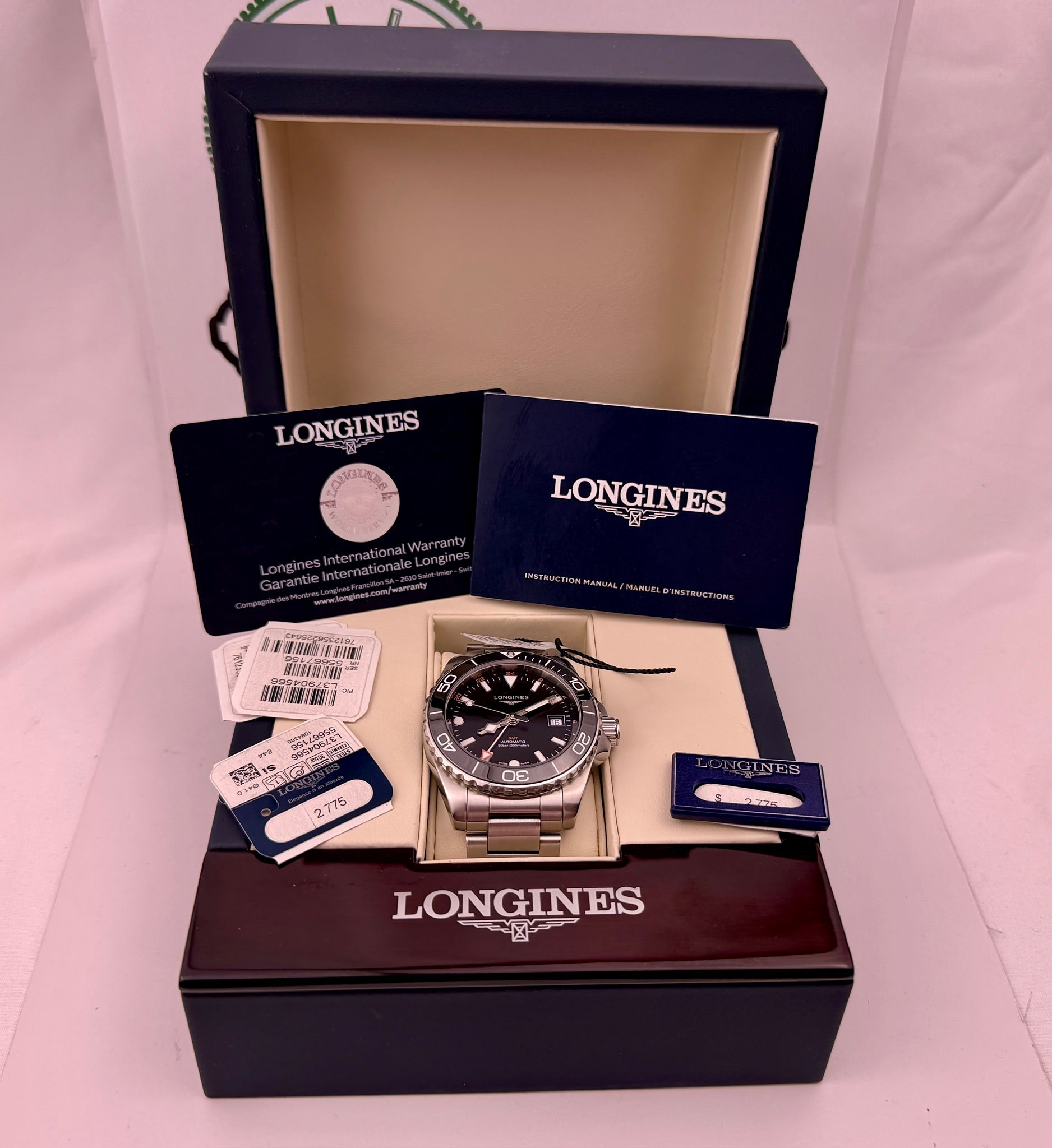 Case #446 — Longines HydroConquest GMT Black Ref. L3.790.4.56.6