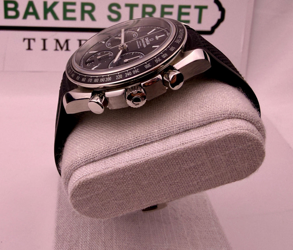 Case #410 — Omega Speedmaster Racing Black on Rubber Strap Ref. 326.32.40.50.01.001