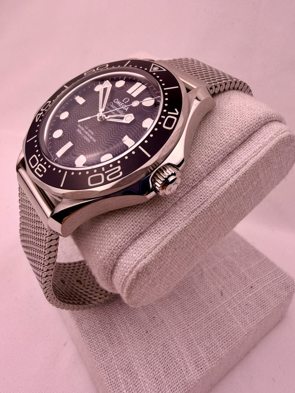 Case #430 — Omega Seamaster Professional 300 Black on Mesh Ref. 210.30.42.20.01.010