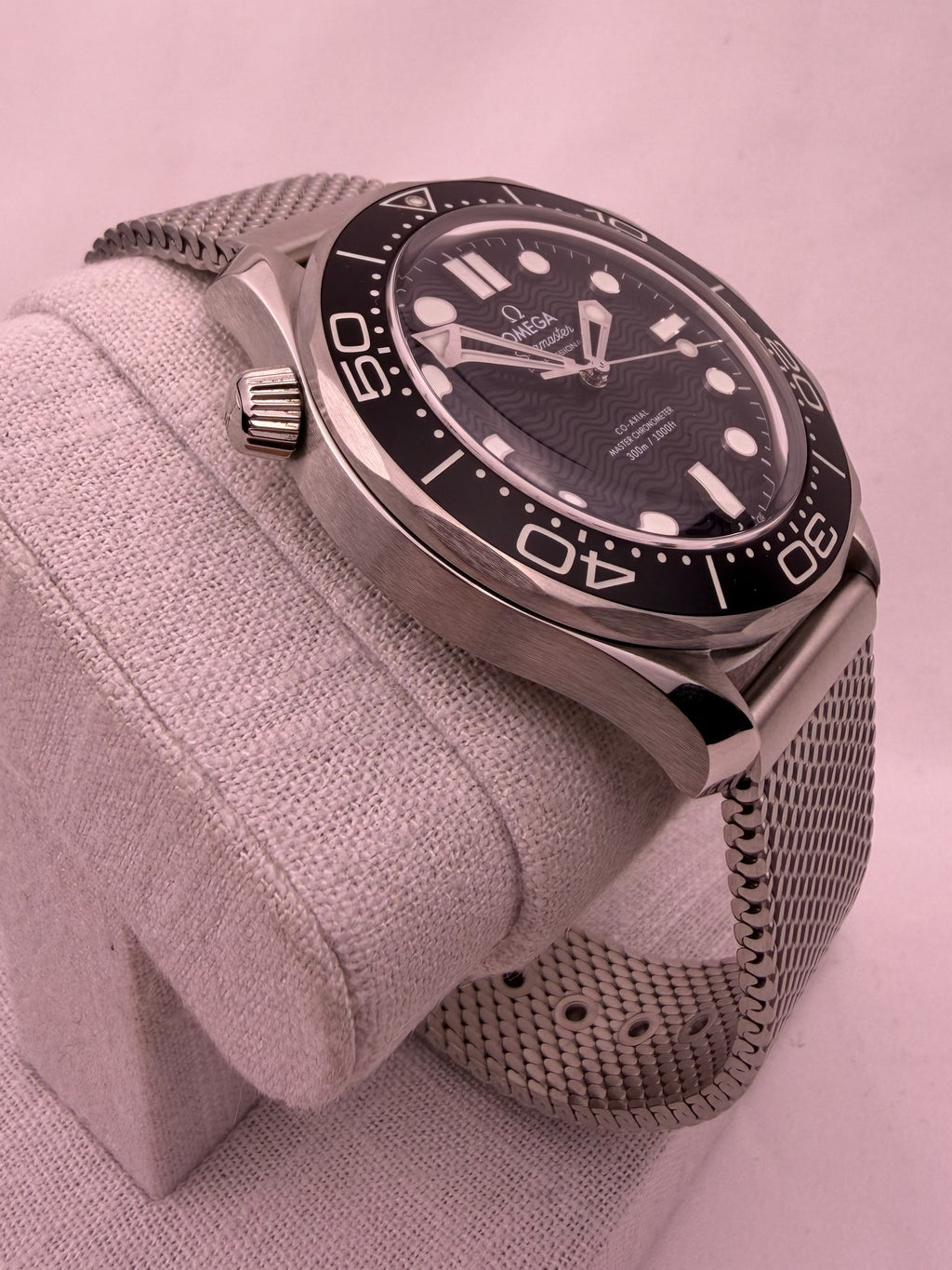 Case #430 — Omega Seamaster Professional 300 Black on Mesh Ref. 210.30.42.20.01.010