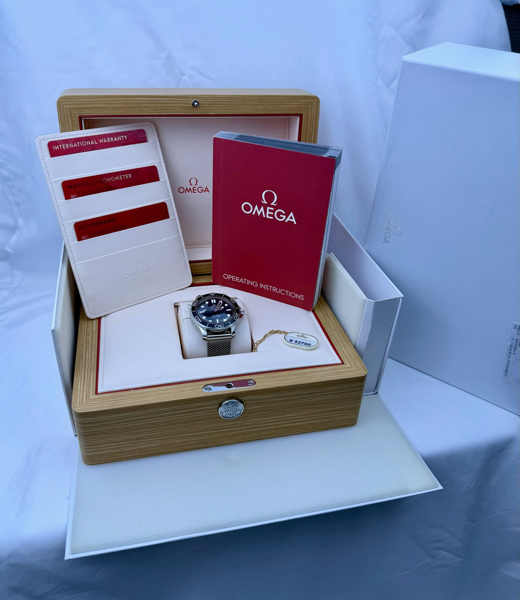Case #430 — Omega Seamaster Professional 300 Black on Mesh Ref. 210.30.42.20.01.010