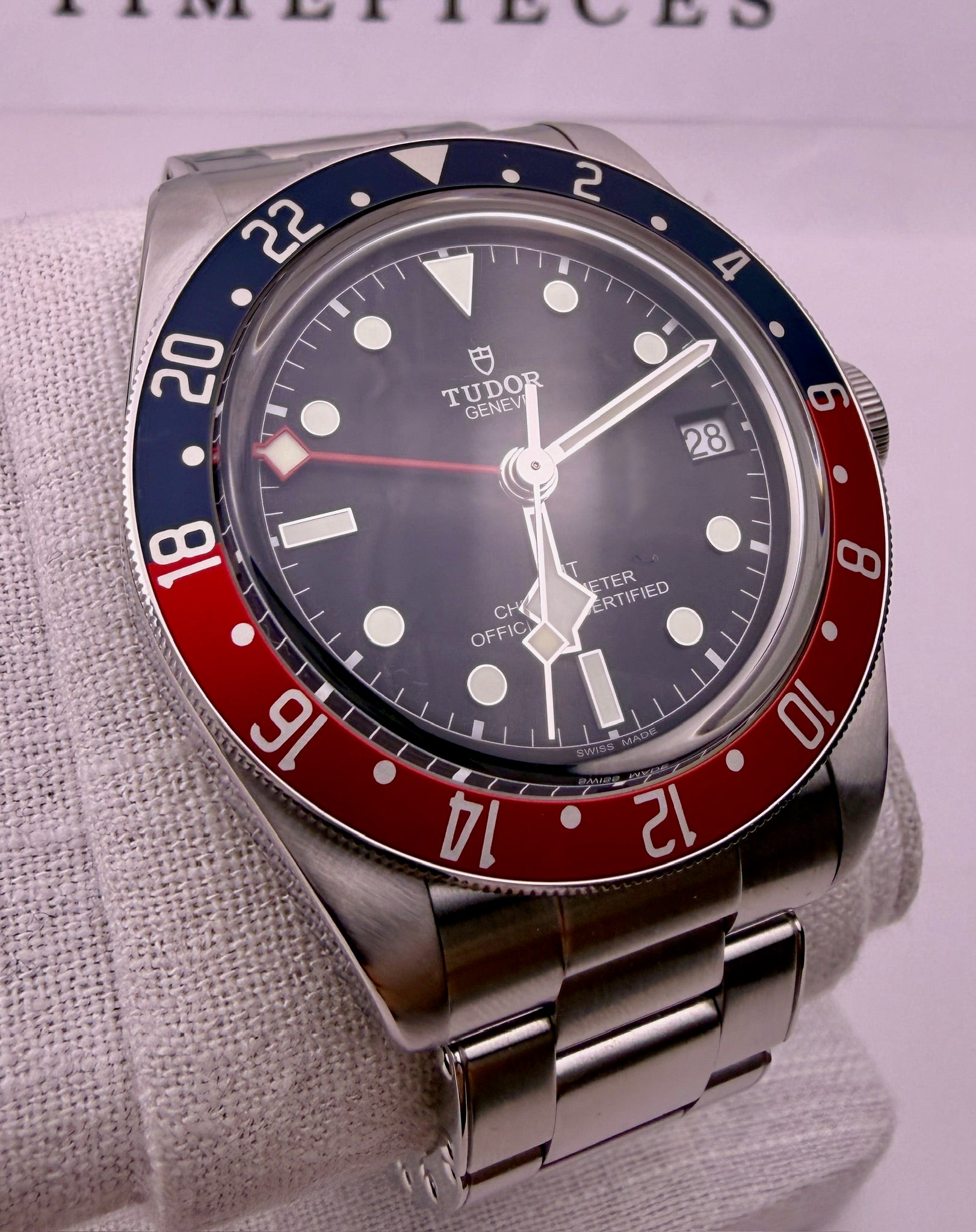 Case #448 — Tudor Black Bay GMT “Pepsi” Black on Oyster Ref. M79830RB