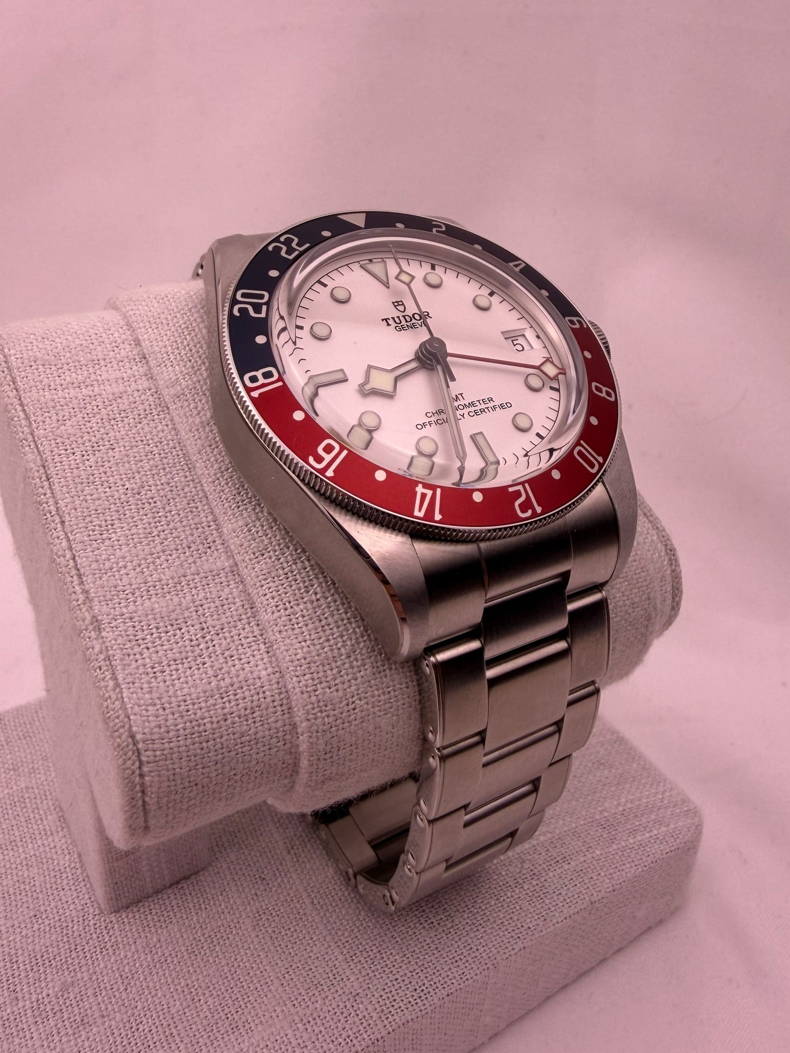 Case #466 — Tudor Black Bay GMT “Pepsi Opaline” Ref. 79830RB