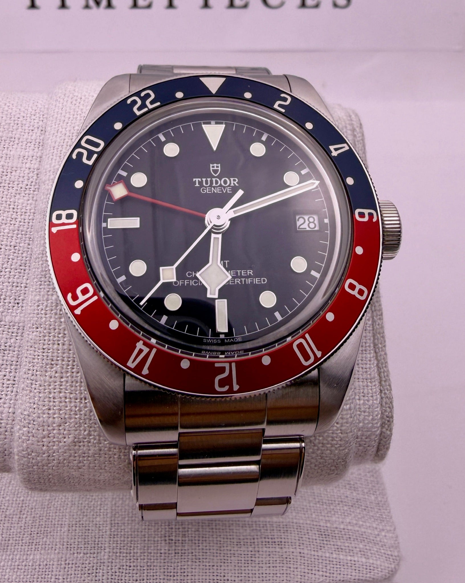 Case #448 — Tudor Black Bay GMT “Pepsi” Black on Oyster Ref. M79830RB
