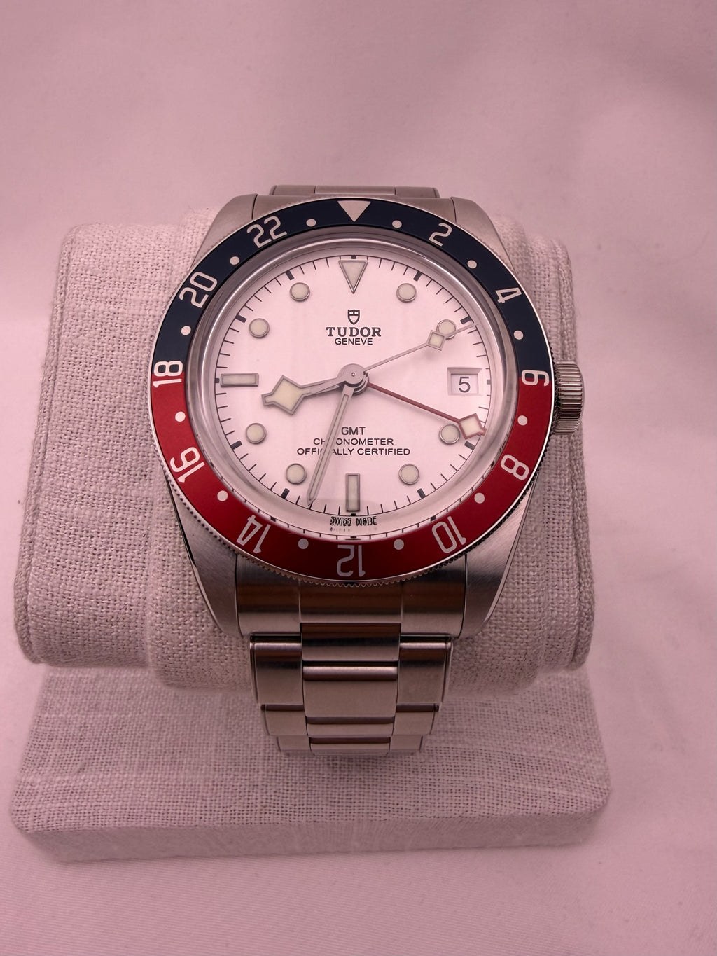 Case #466 — Tudor Black Bay GMT “Pepsi Opaline” Ref. 79830RB