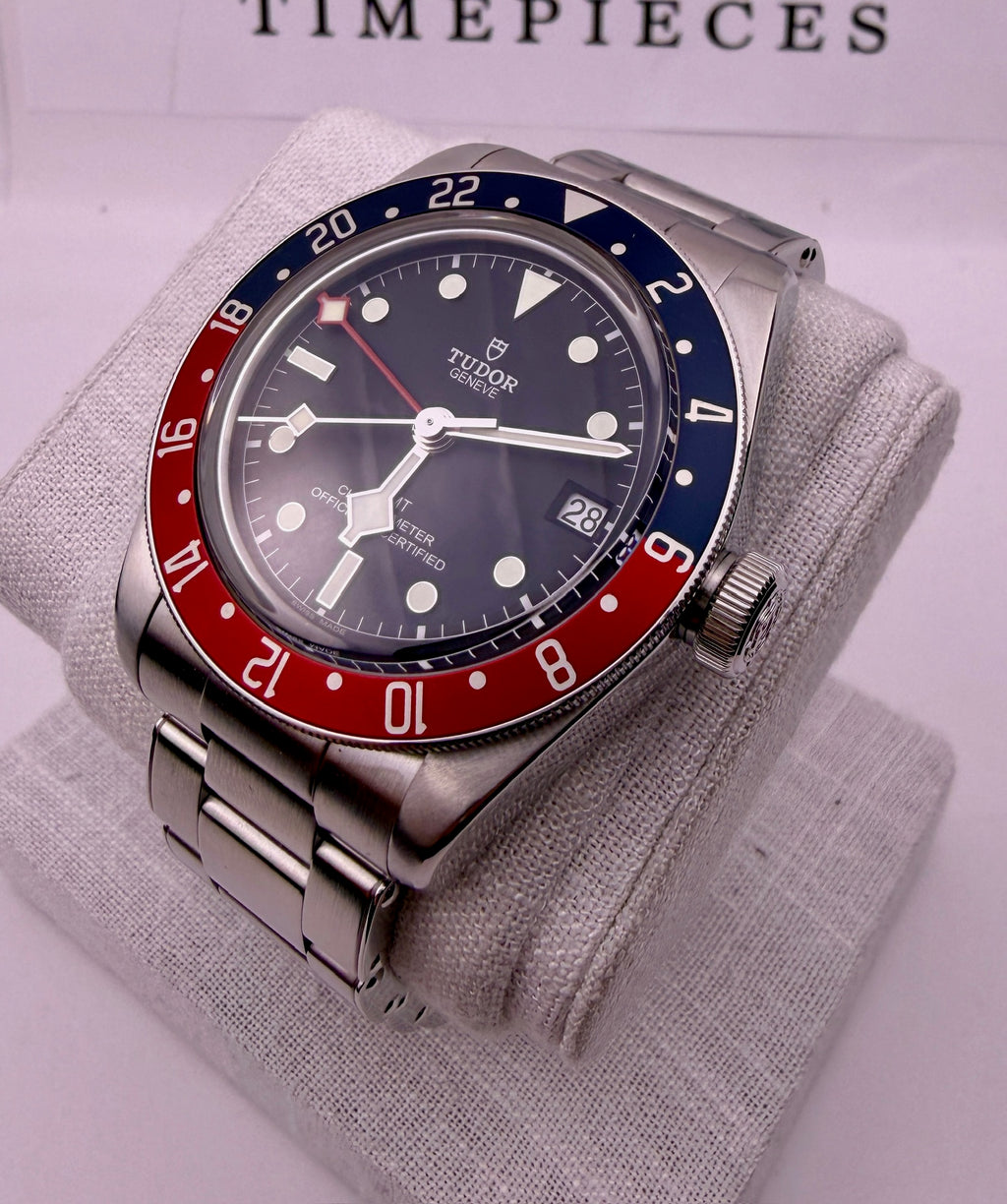 Case #448 — Tudor Black Bay GMT “Pepsi” Black on Oyster Ref. M79830RB