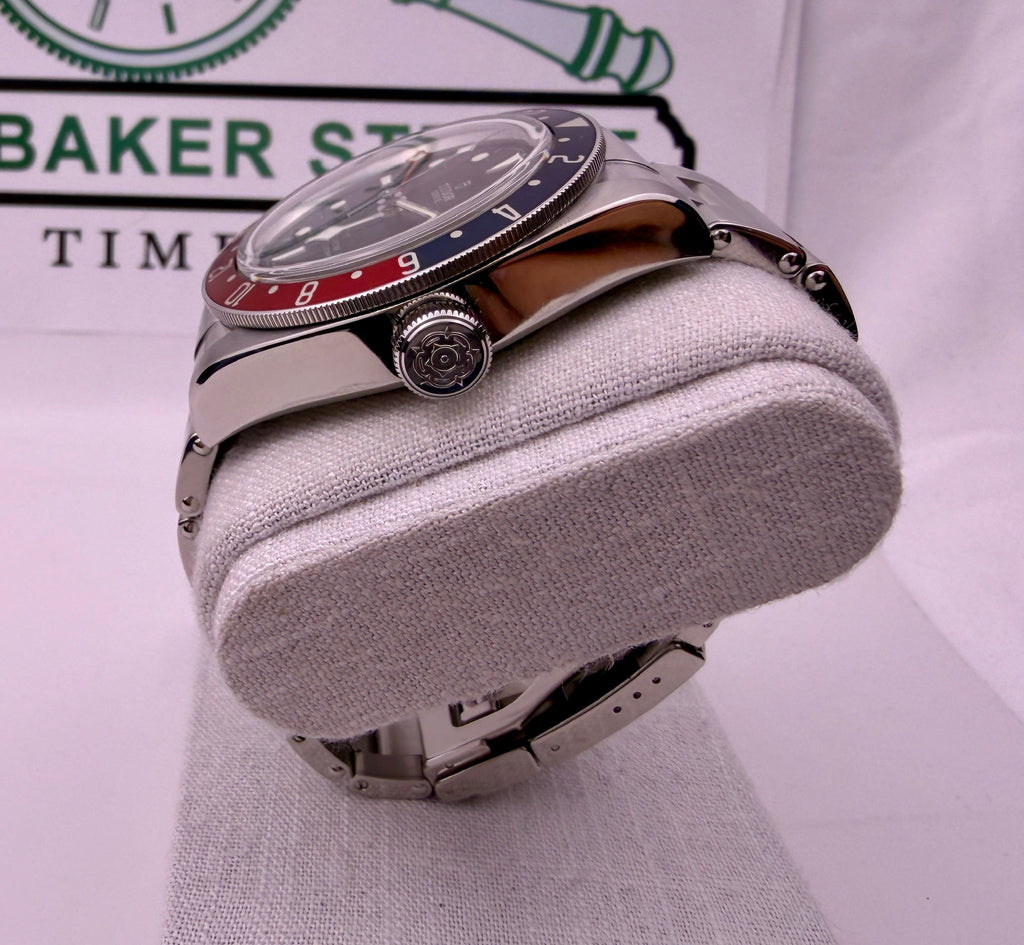Case #448 — Tudor Black Bay GMT “Pepsi” Black on Oyster Ref. M79830RB