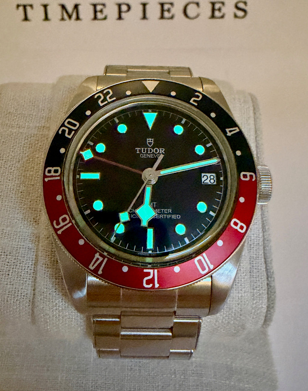 Case #448 — Tudor Black Bay GMT “Pepsi” Black on Oyster Ref. M79830RB