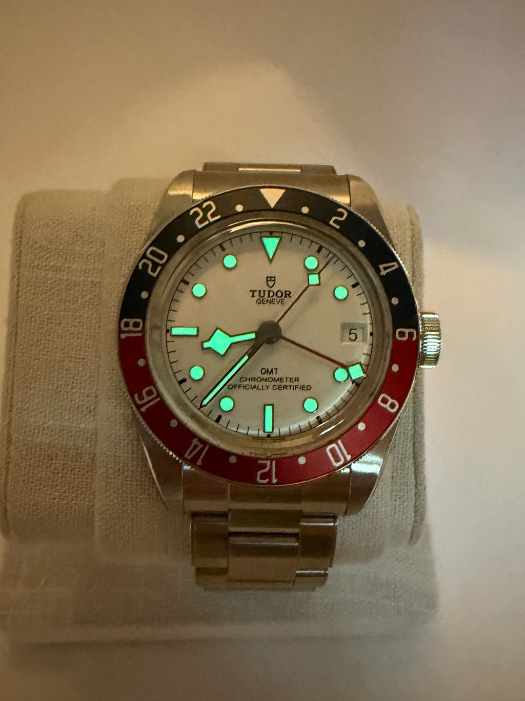 Case #466 — Tudor Black Bay GMT “Pepsi Opaline” Ref. 79830RB