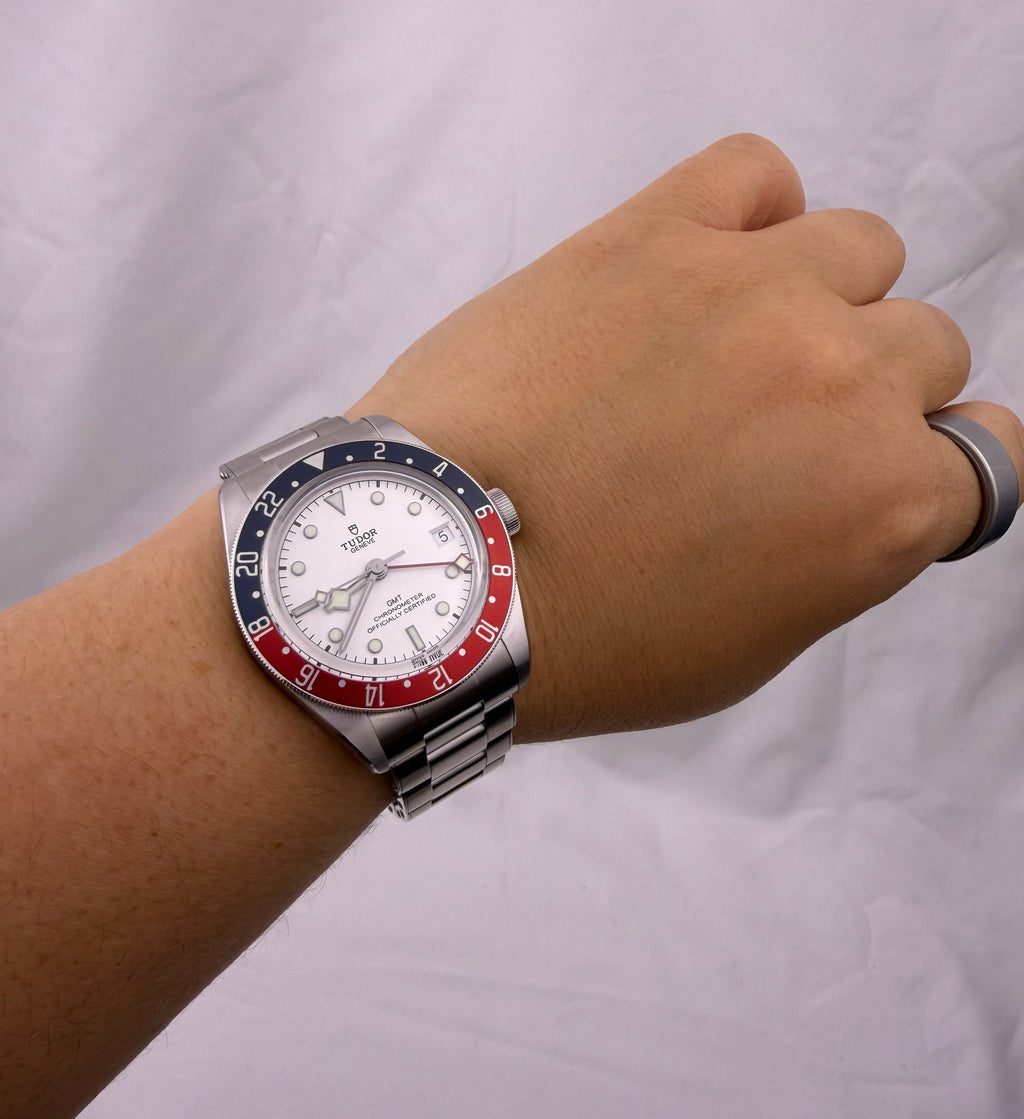 Case #466 — Tudor Black Bay GMT “Pepsi Opaline” Ref. 79830RB