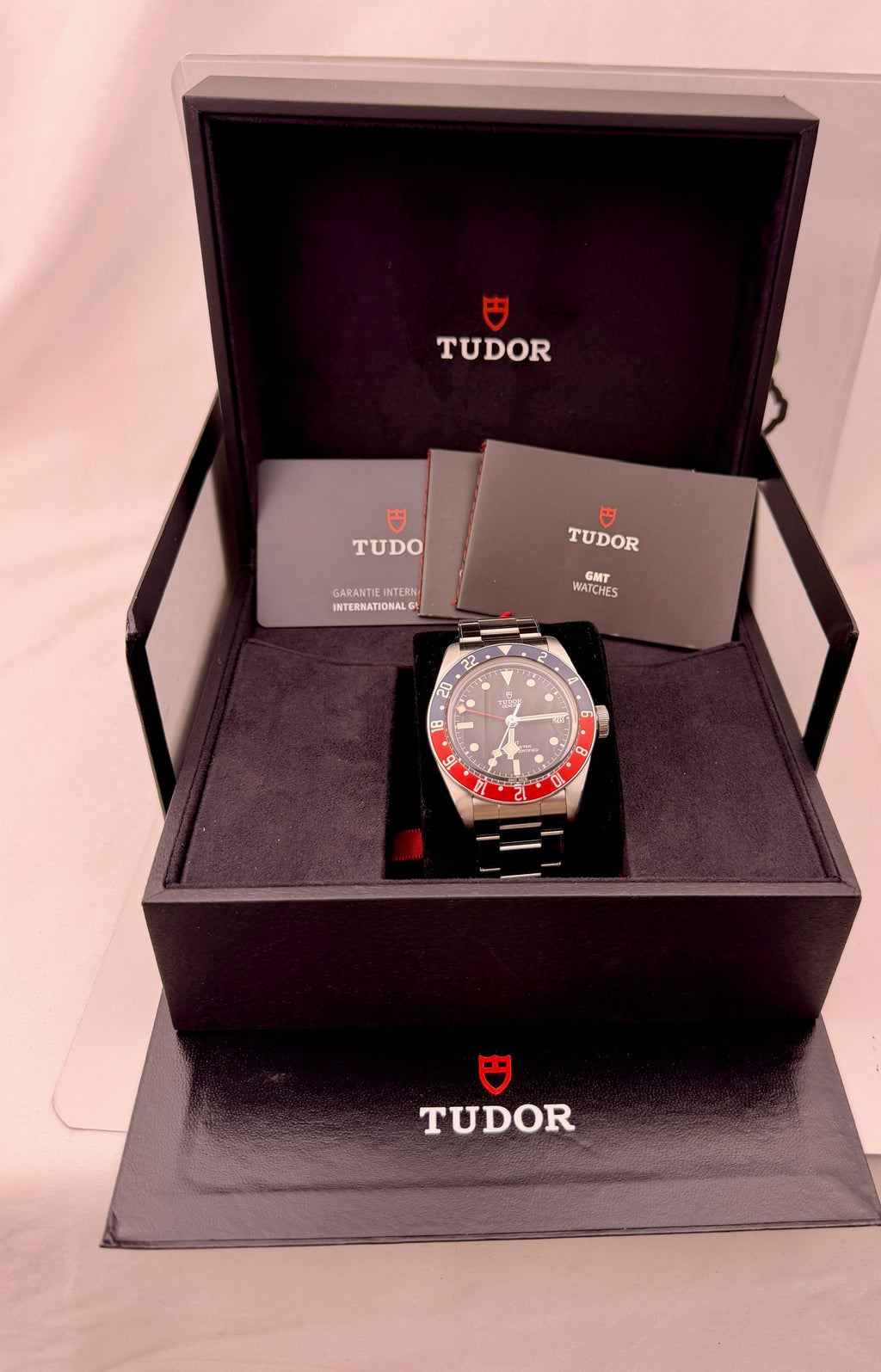 Case #448 — Tudor Black Bay GMT “Pepsi” Black on Oyster Ref. M79830RB
