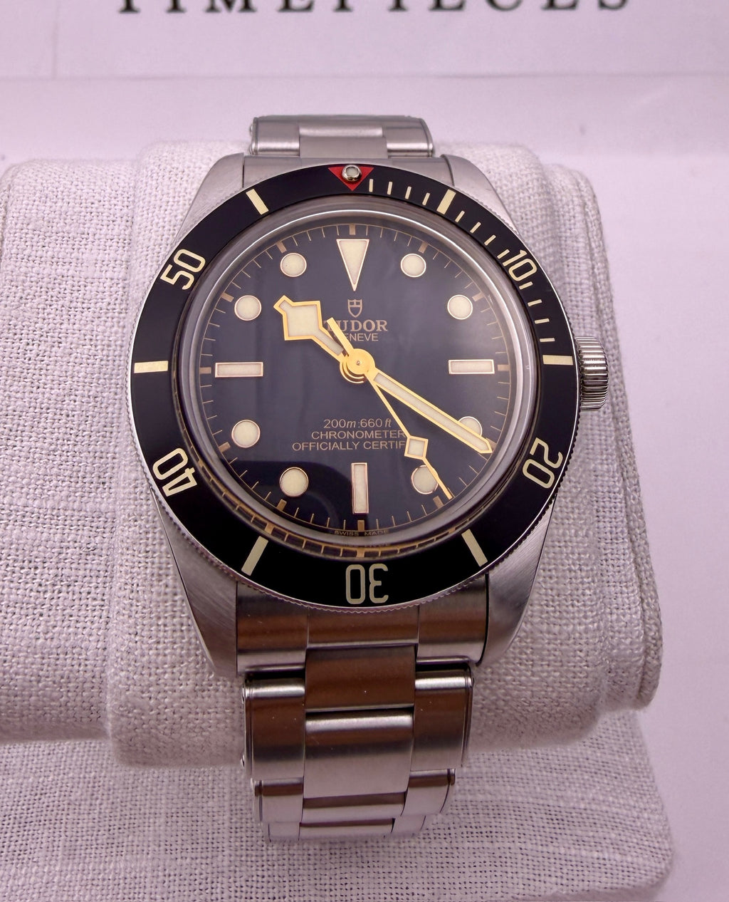 Case #450 — Tudor Black Bay 58 Black / Gilt on Oyster Bracelet Ref. M79030N