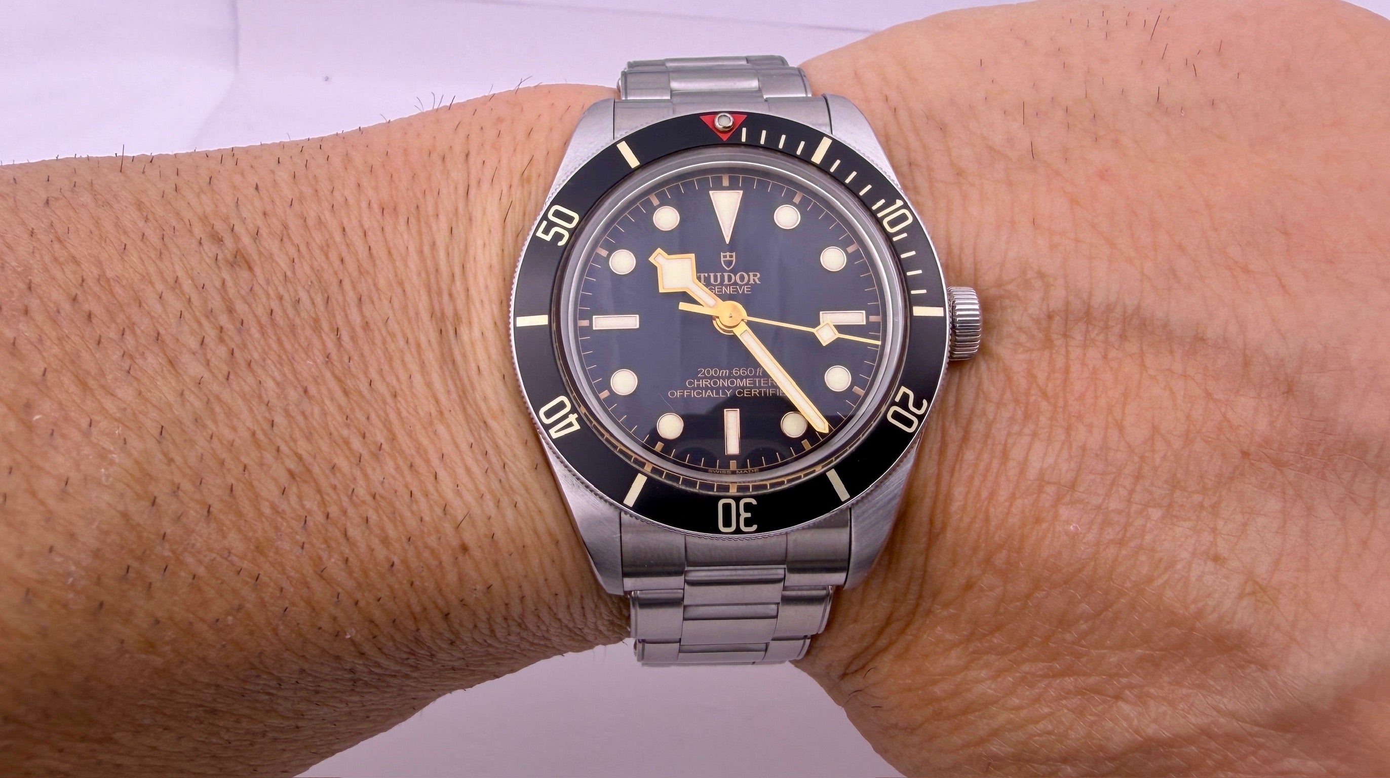 Case #450 — Tudor Black Bay 58 Black / Gilt on Oyster Bracelet Ref. M79030N