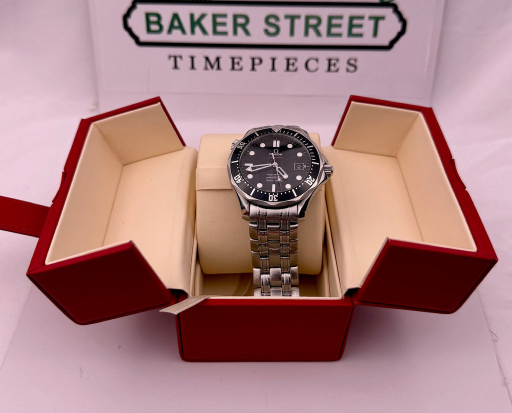 Case #464 — Omega Seamaster Professional 300 Black Wave Dial on Steel Ref. 212.30.41.20.01.002