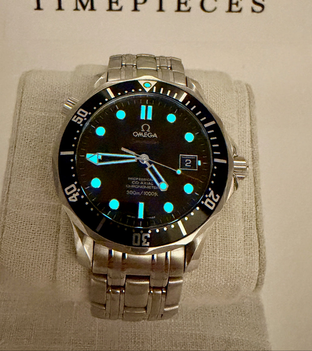 Case #464 — Omega Seamaster Professional 300 Black Wave Dial on Steel Ref. 212.30.41.20.01.002