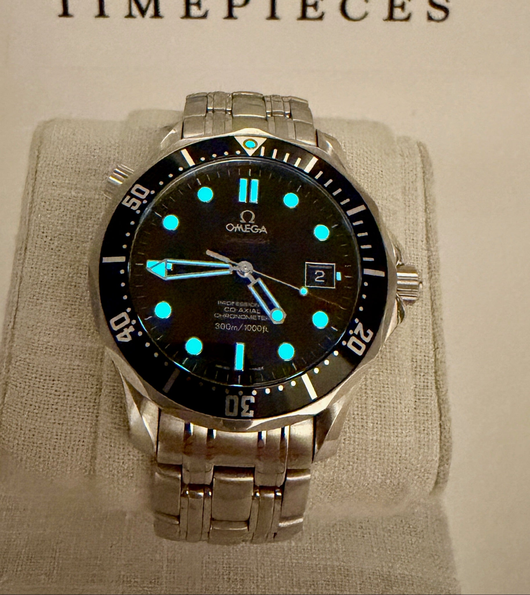 Case #464 — Omega Seamaster Professional 300 Black Wave Dial on Steel Ref. 212.30.41.20.01.002