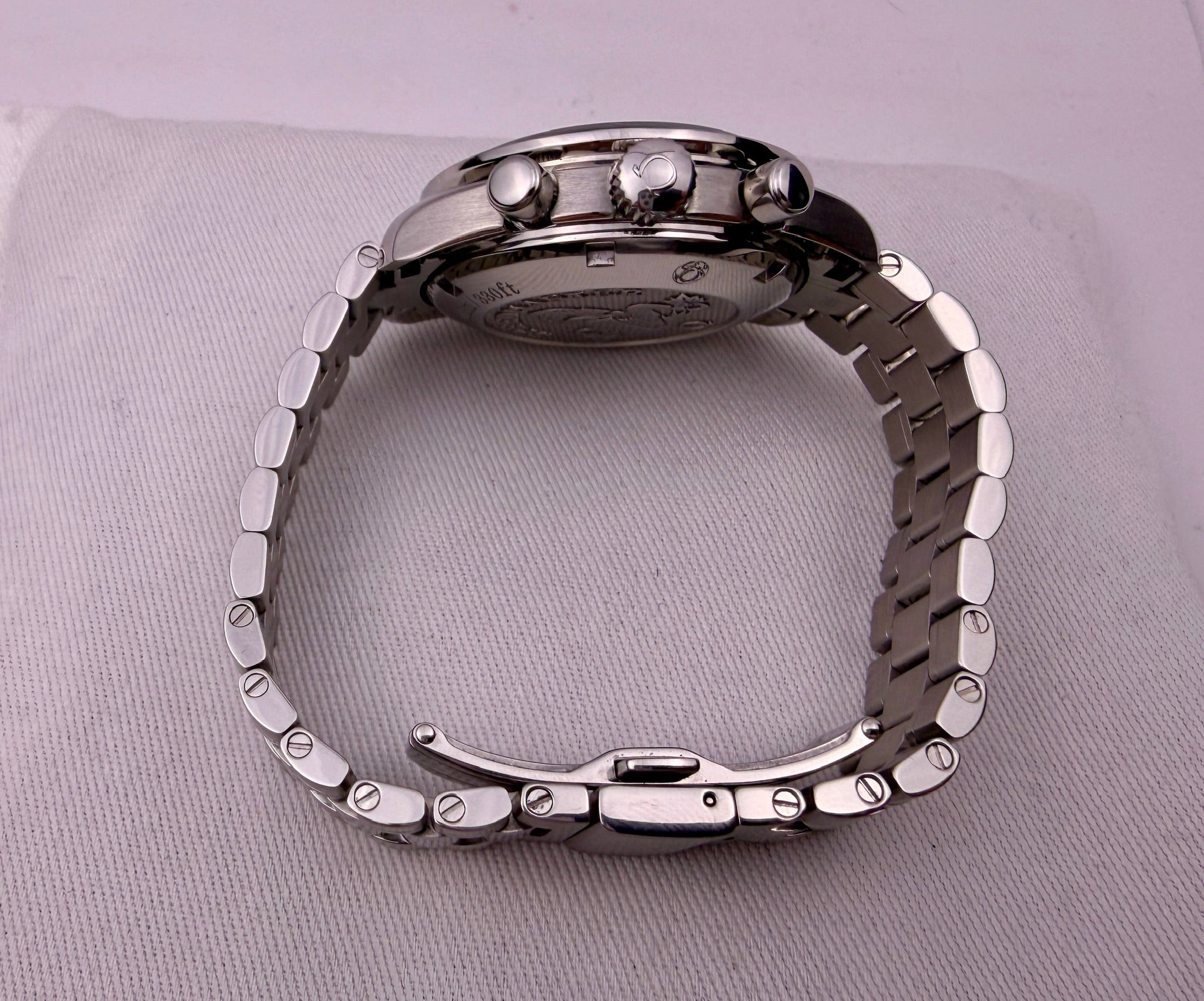 Case #444 — Omega Speedmaster 38 Co-Axial Chronograph, grey dial Ref. 324.30.38.40.06.001