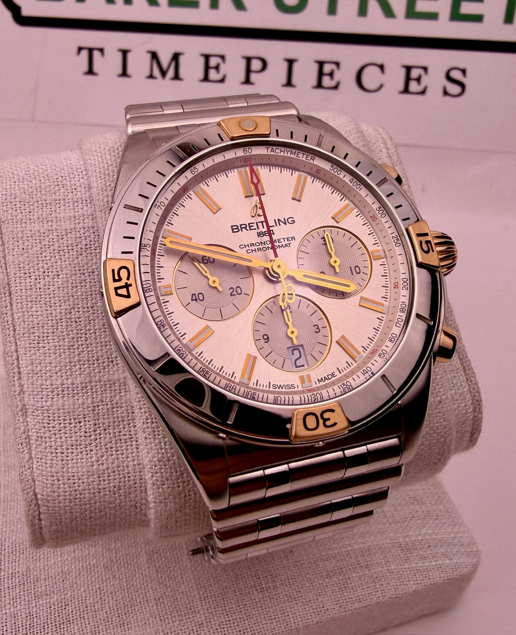 Case #457 — Breitling Chronomat (Two Tone Rose) Ref. IB0134101G1A1