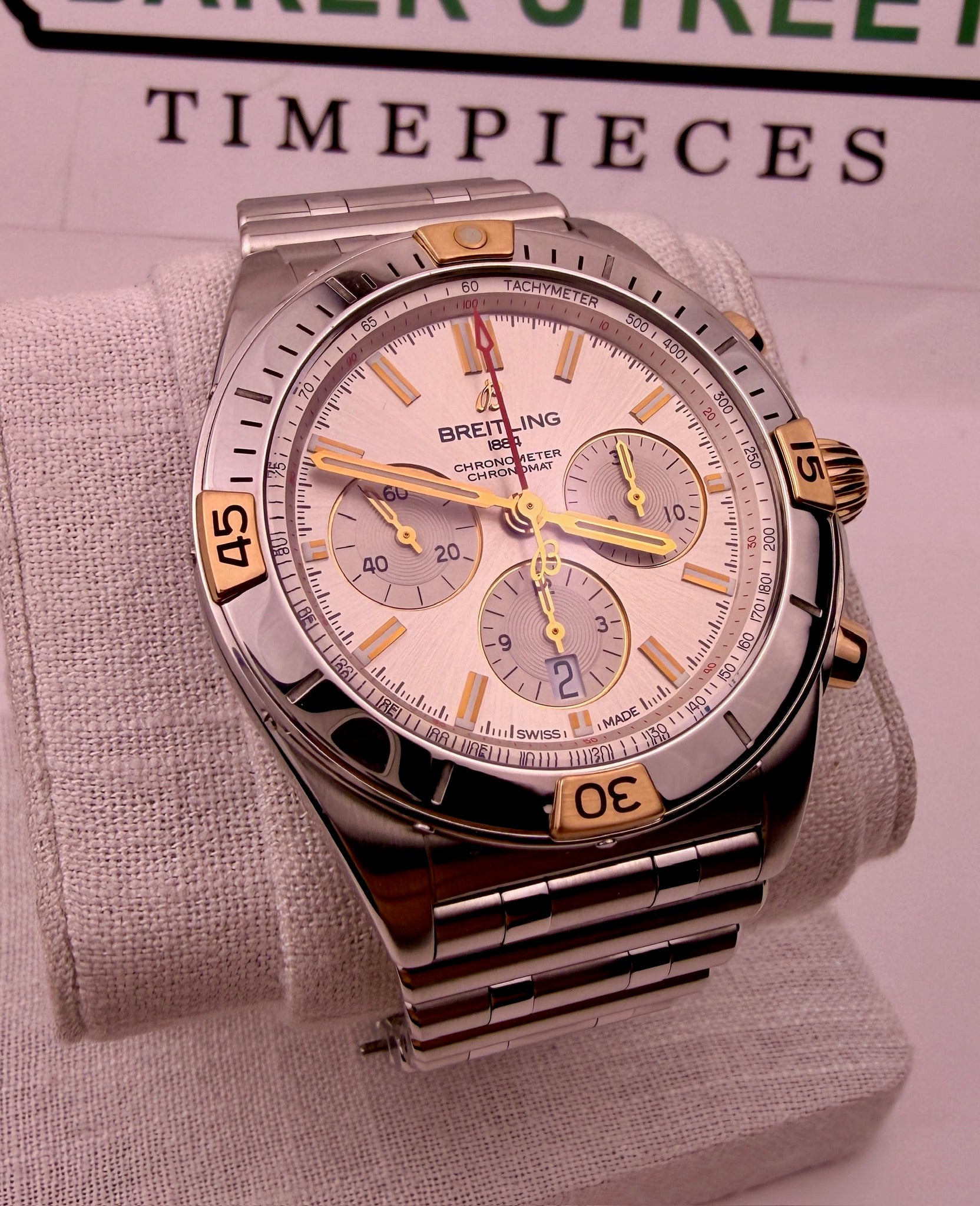 Case #457 — Breitling Chronomat (Two Tone Rose) Ref. IB0134101G1A1