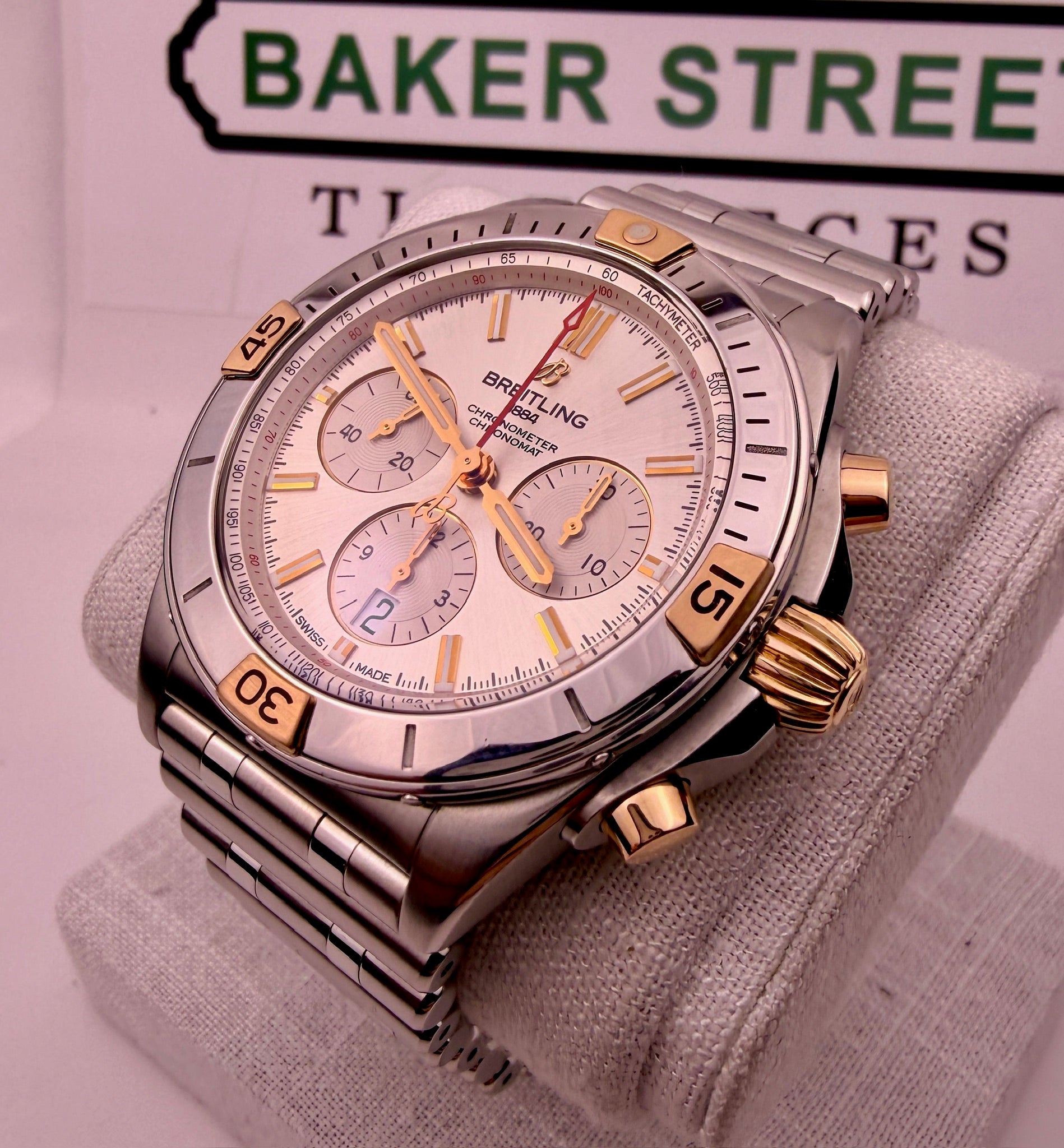 Case #457 — Breitling Chronomat (Two Tone Rose) Ref. IB0134101G1A1