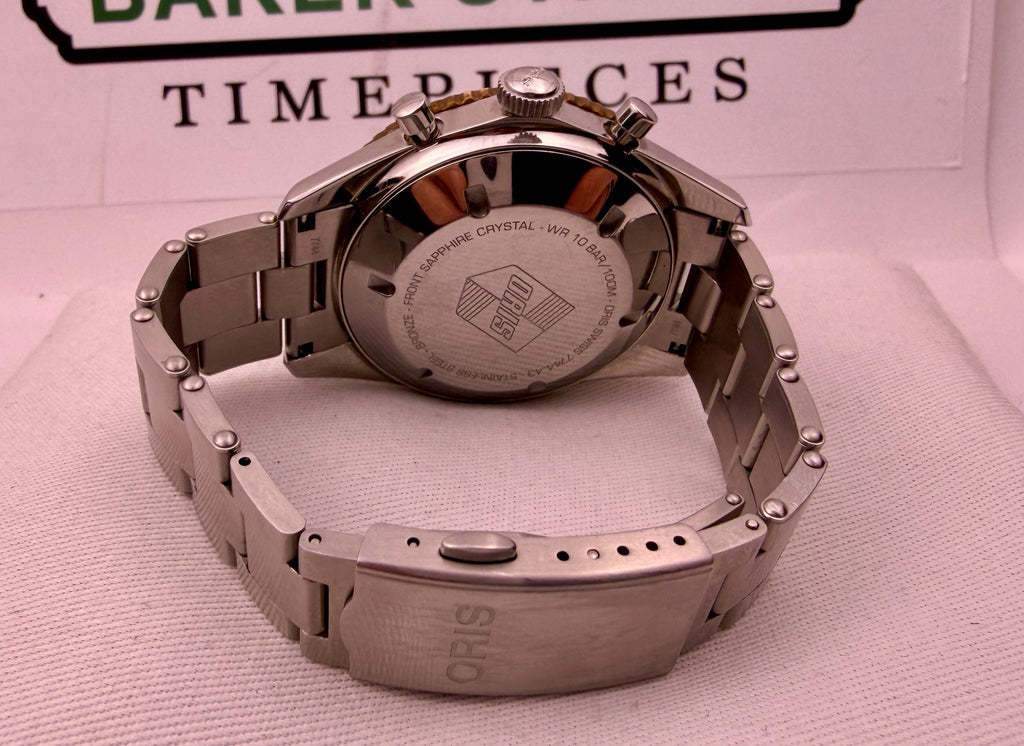 Case #476 — Oris Divers Sixty-Five Chronograph Steel / Bronze Ref. 01 771 7744 4354-07 8 21 18