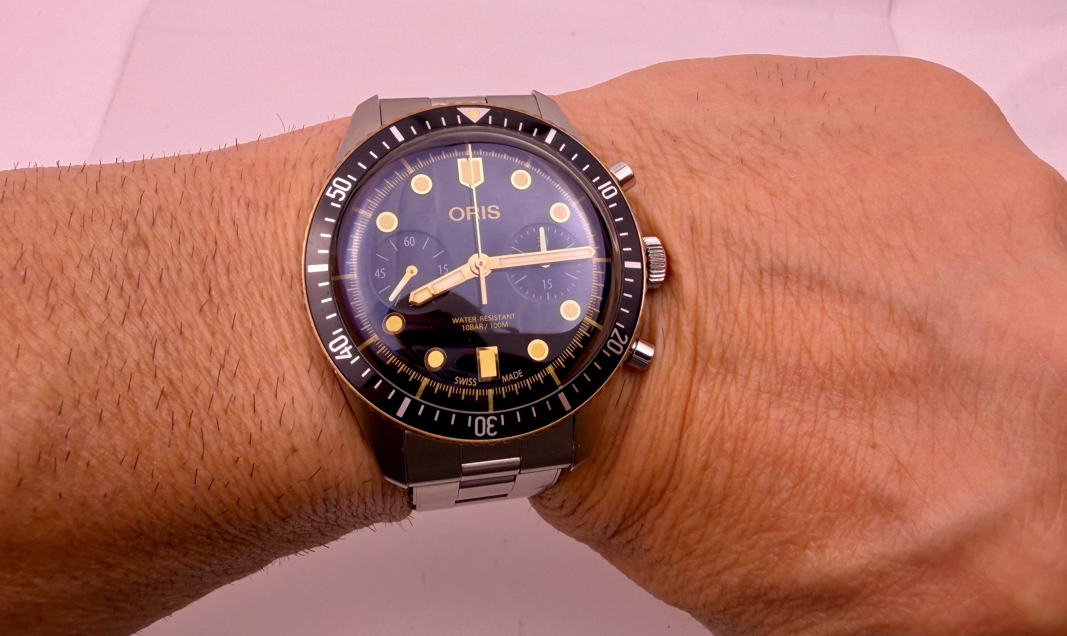 Case #476 — Oris Divers Sixty-Five Chronograph Steel / Bronze Ref. 01 771 7744 4354-07 8 21 18