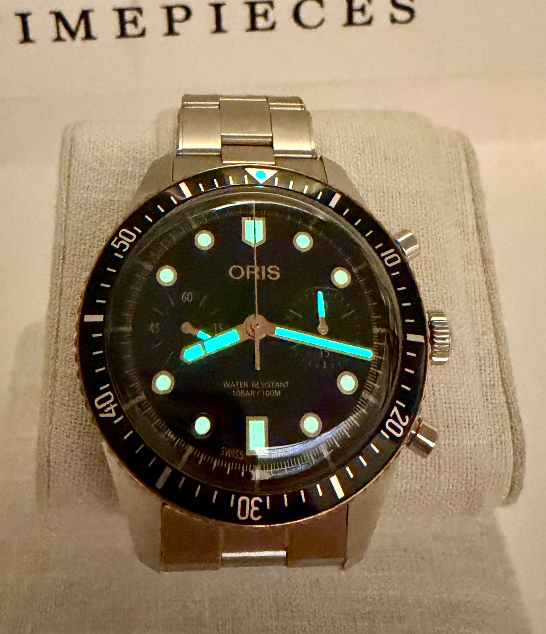 Case #476 — Oris Divers Sixty-Five Chronograph Steel / Bronze Ref. 01 771 7744 4354-07 8 21 18