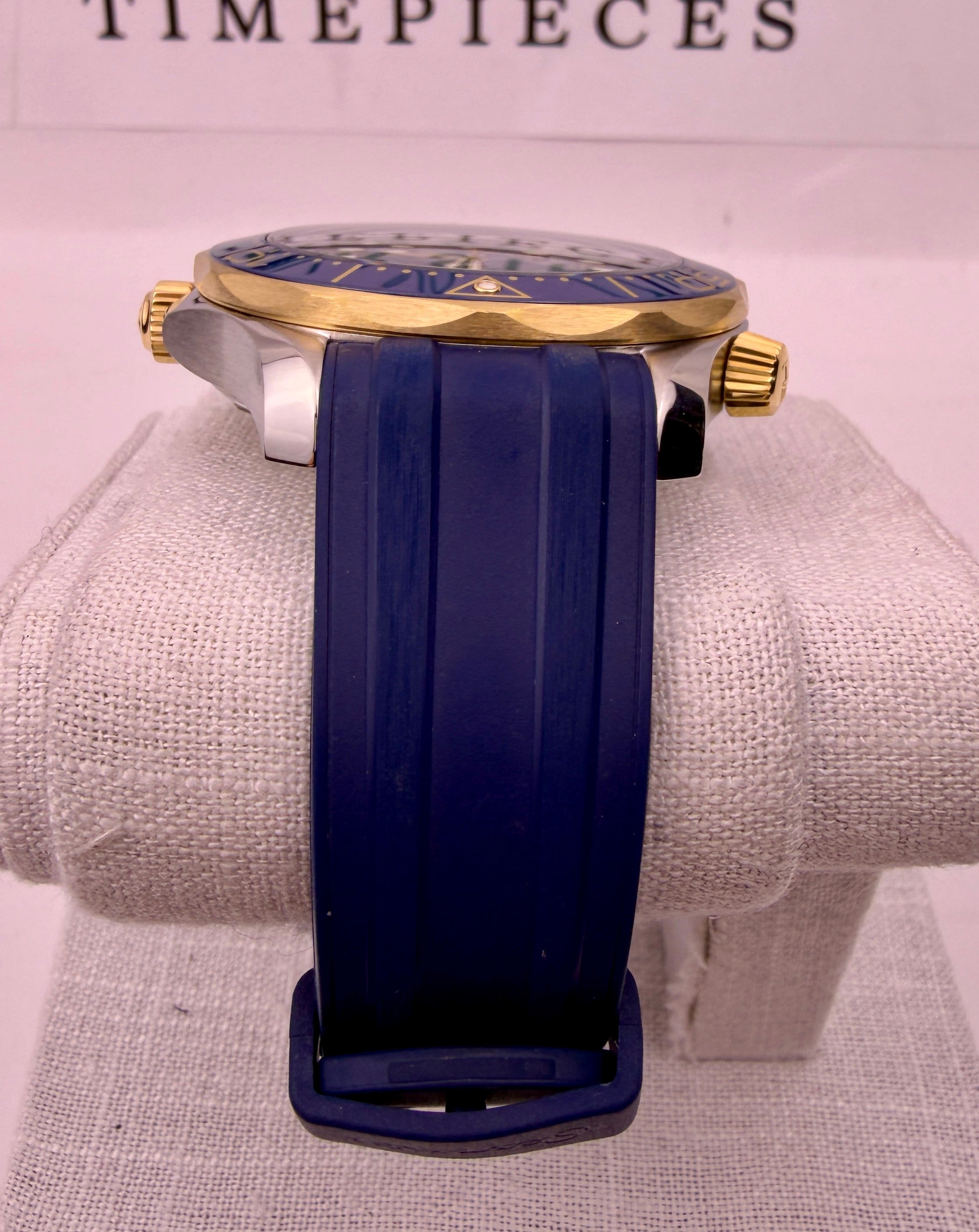 Case #434 — Omega Seamaster Professional Blue / Gold on Rubber Strap Ref. 210.22.42.20.03.001
