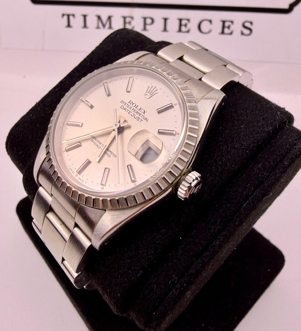 Case #488 — Rolex Datejust Silver Dial with Engine-Turned Bezel Ref. 16220