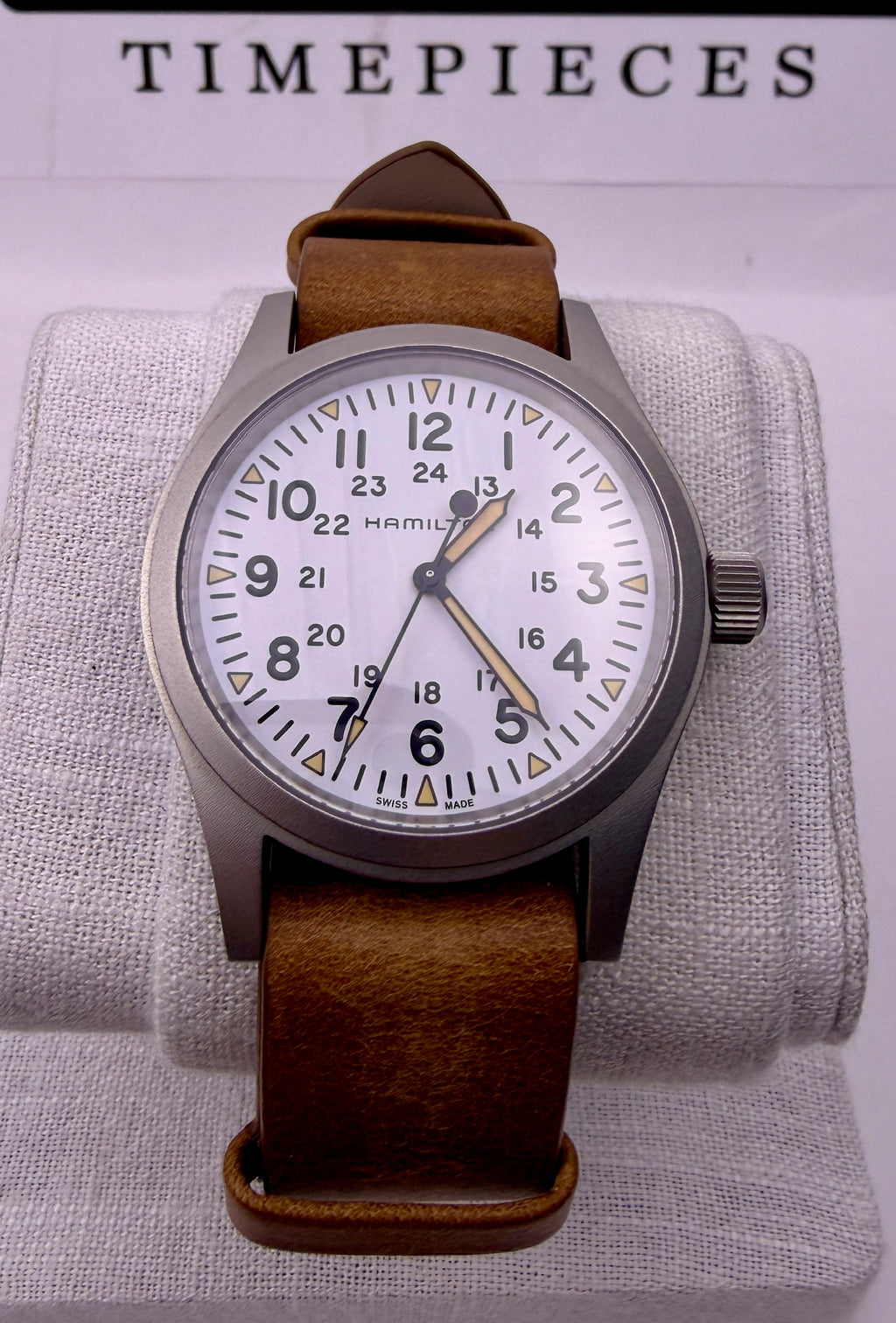 Case #487 — Hamilton Khaki Field White Dial Ref. H69439511