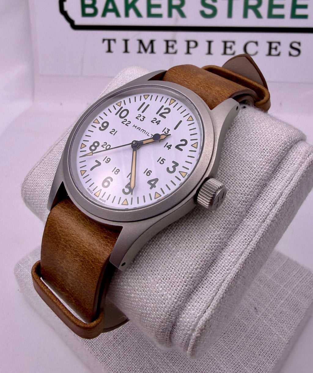 Case #487 — Hamilton Khaki Field White Dial Ref. H69439511