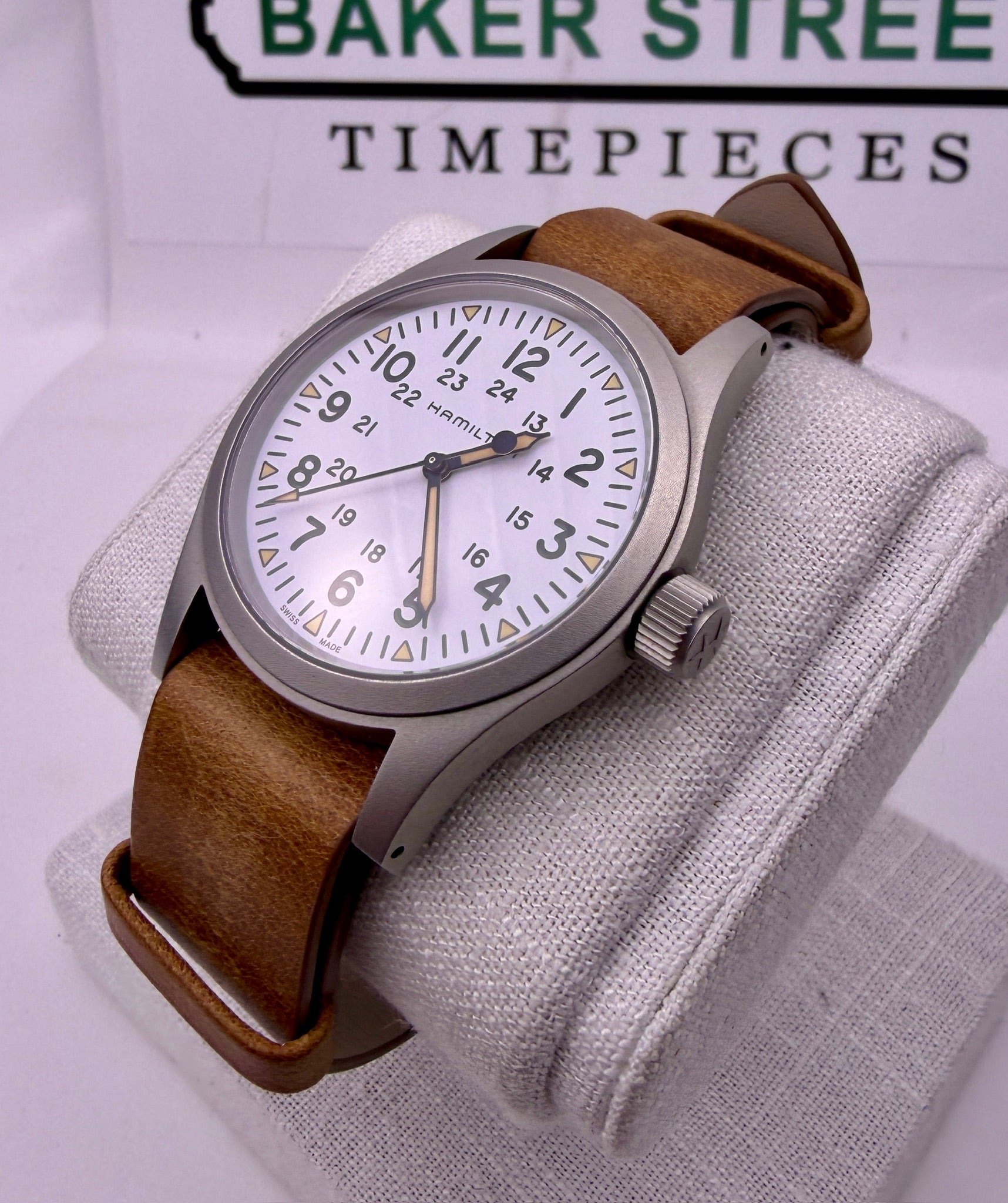 Case #487 — Hamilton Khaki Field White Dial Ref. H69439511