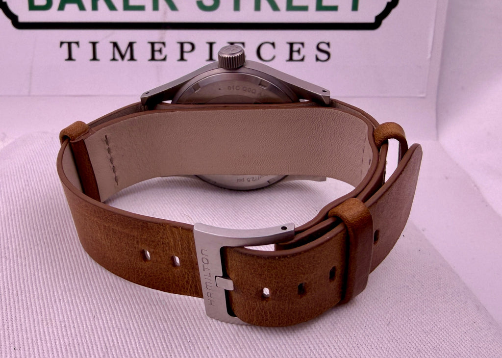 Case #487 — Hamilton Khaki Field White Dial Ref. H69439511