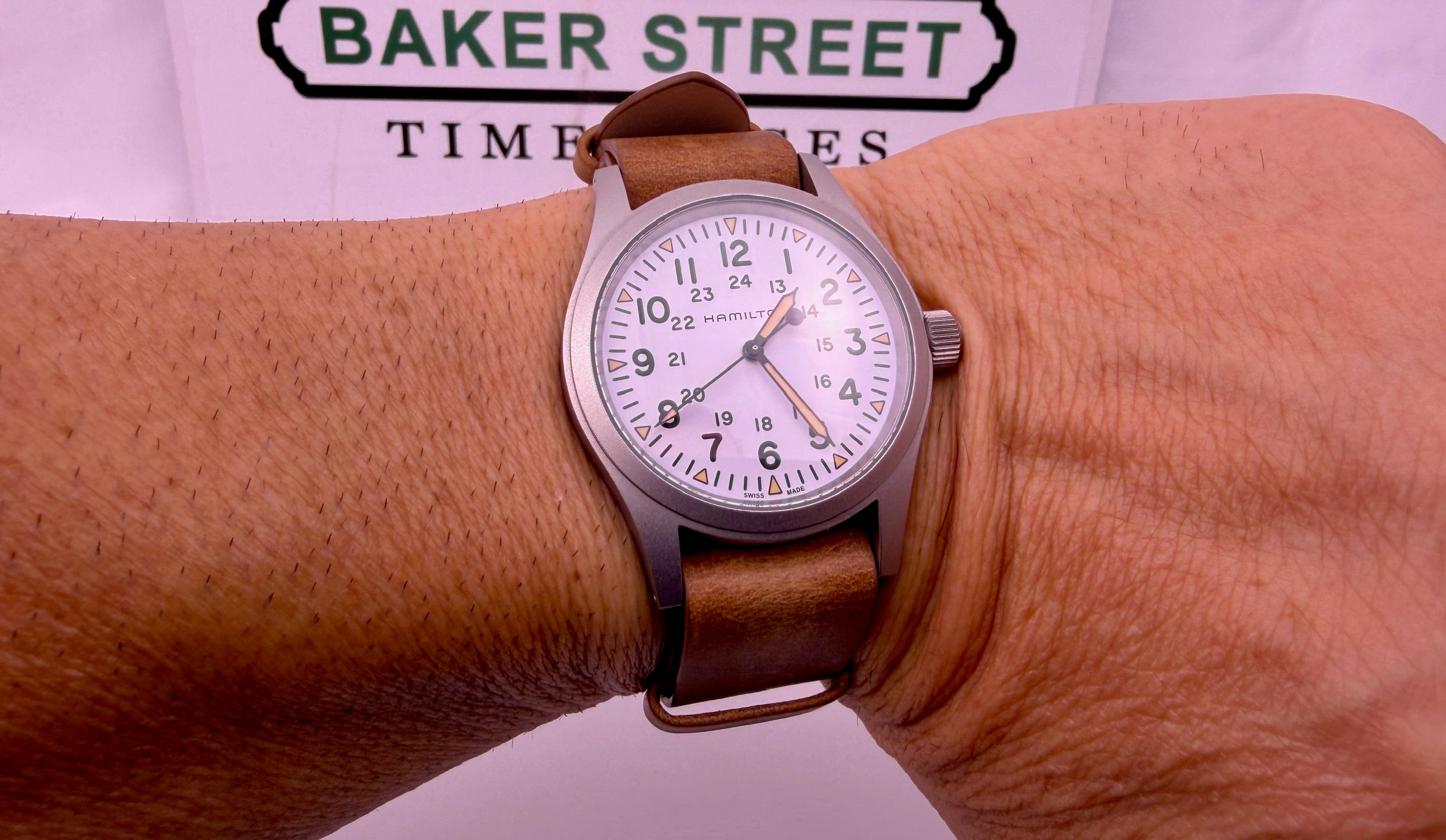 Case #487 — Hamilton Khaki Field White Dial Ref. H69439511