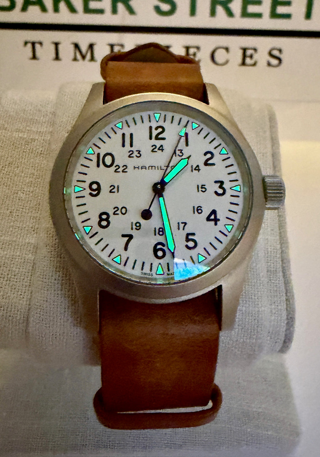 Case #487 — Hamilton Khaki Field White Dial Ref. H69439511